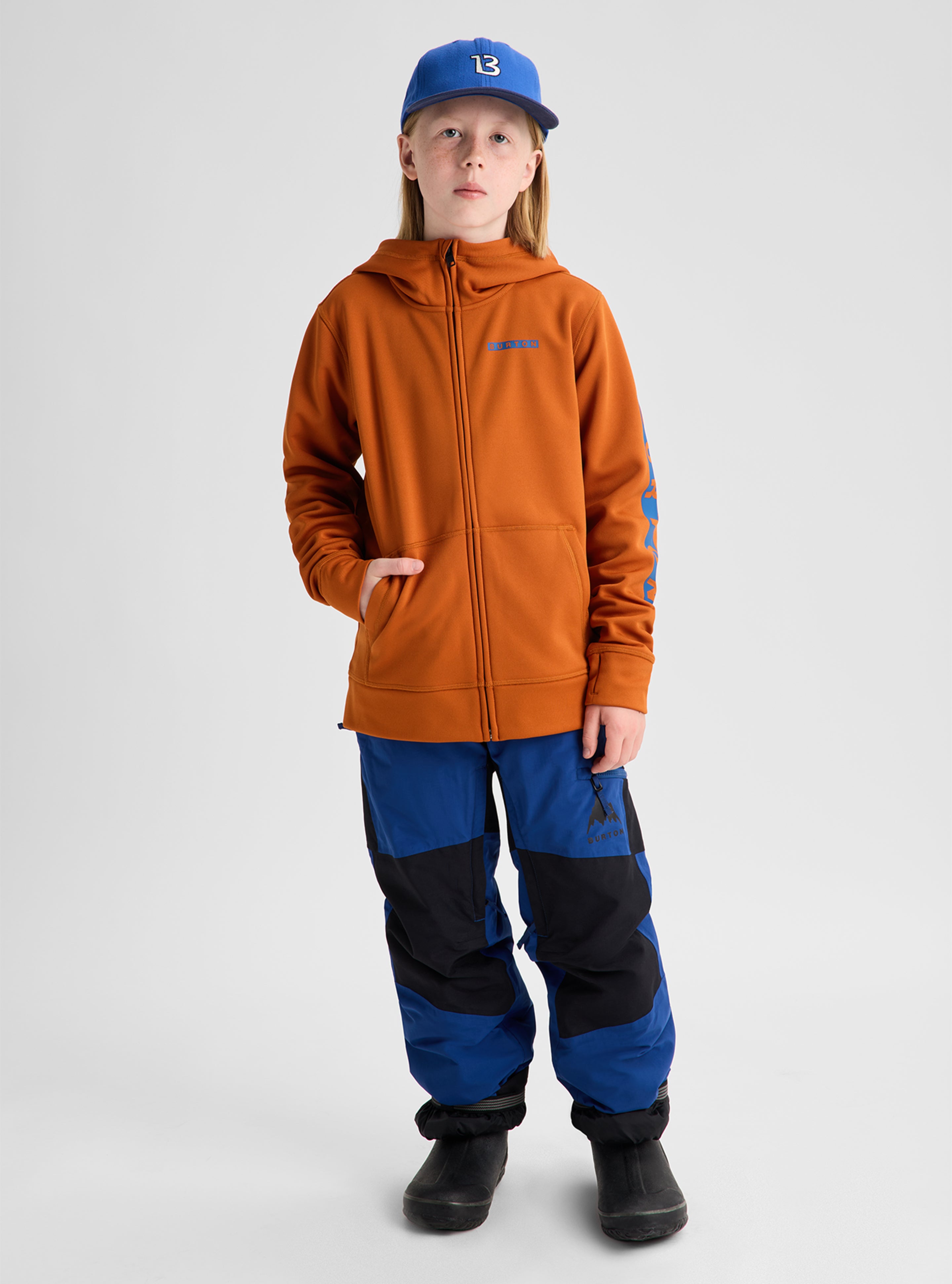 Burton Oak hettegenser barn Spiced Chai fleece
