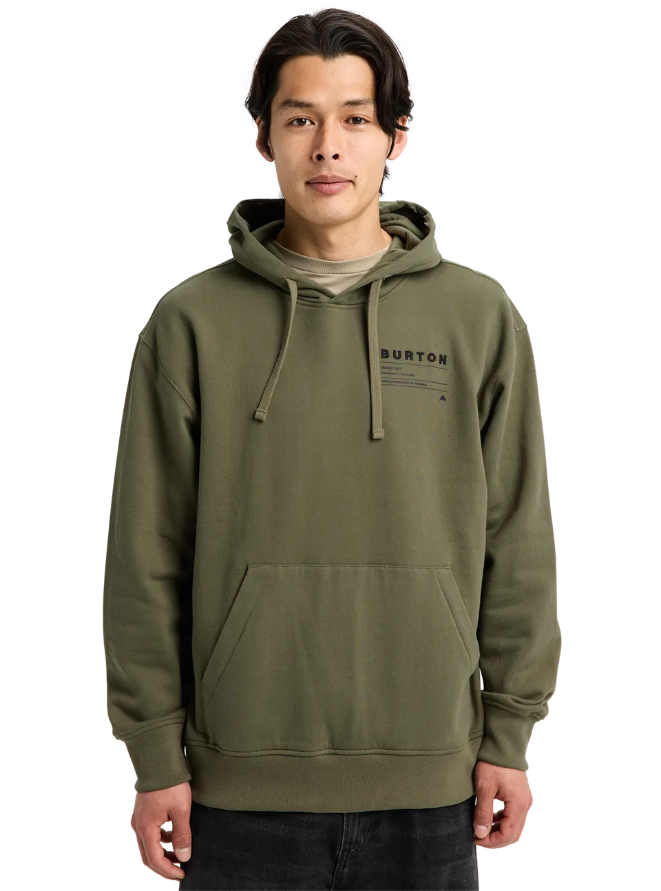 Burton Moretown hettegenser forest moss bomull