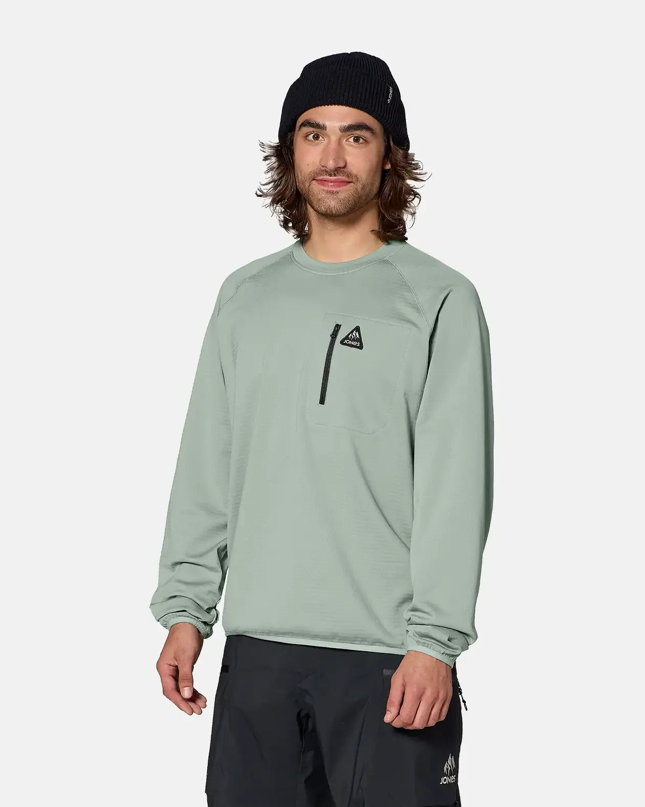 Jones Flagship Grid Fleece Crew fleecegenser herre stretch