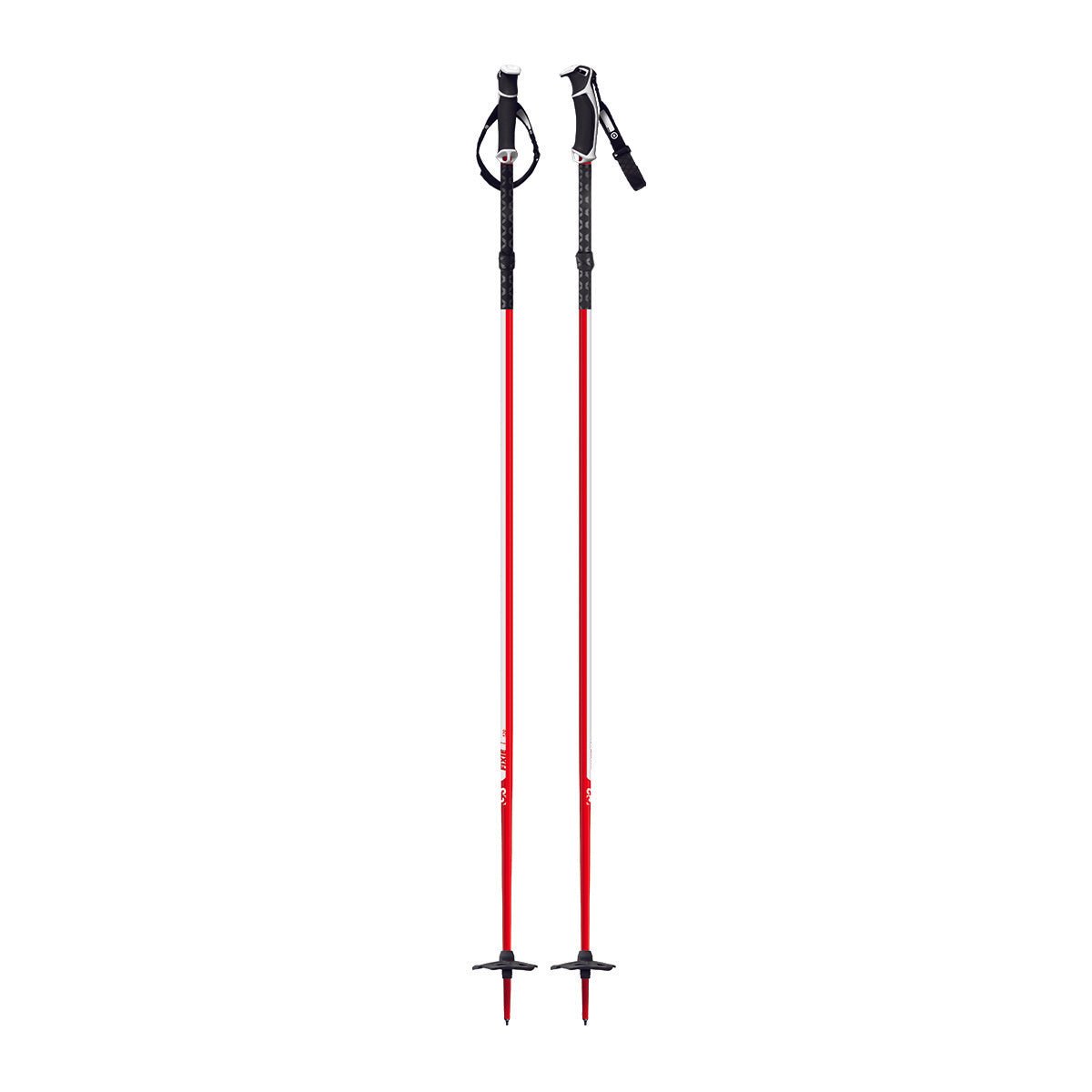 Genuine Guide Gear Fixie skistaver 125 cm rød aluminium