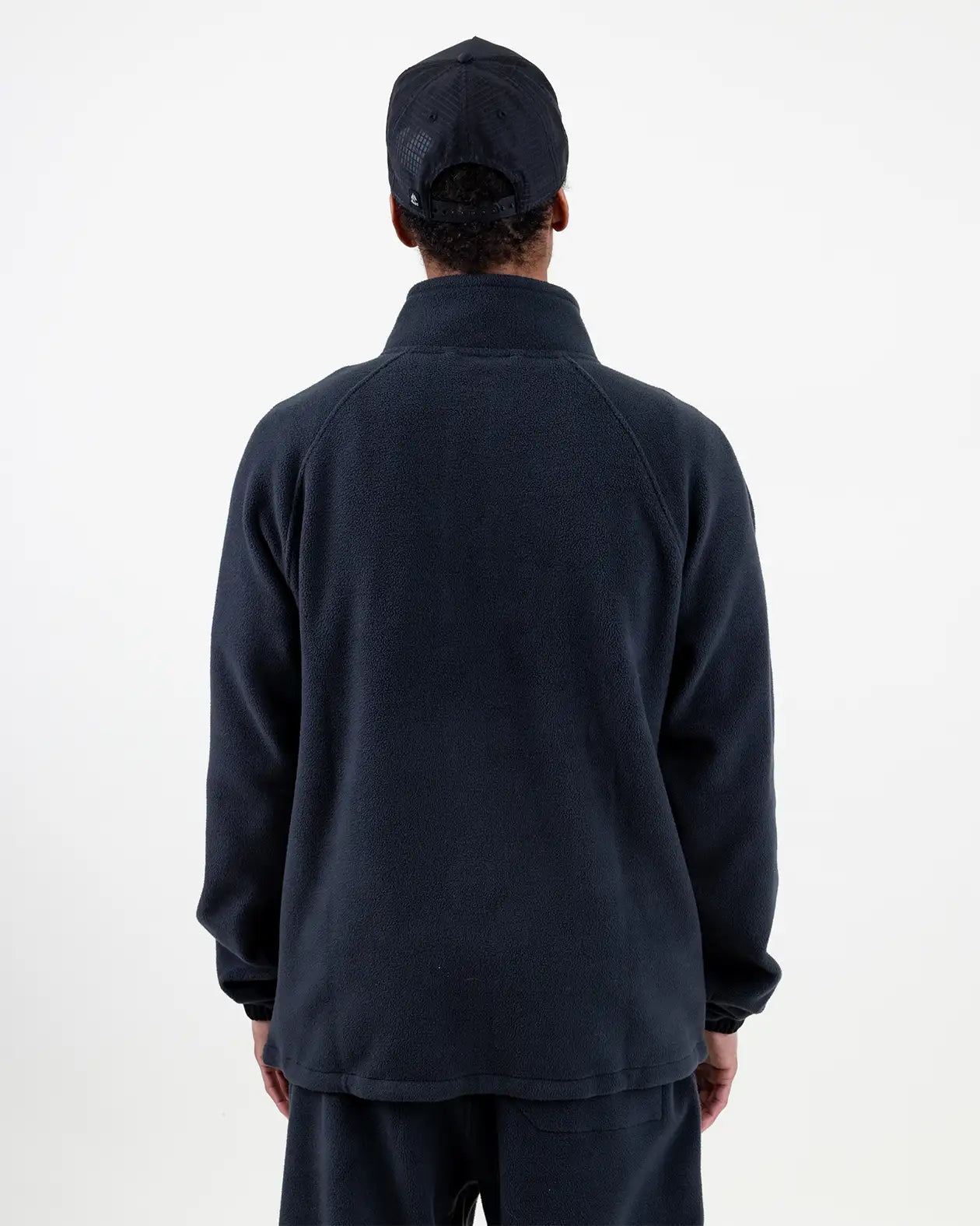 Jones Lodge Half Zip fleece stealth black resirkulert