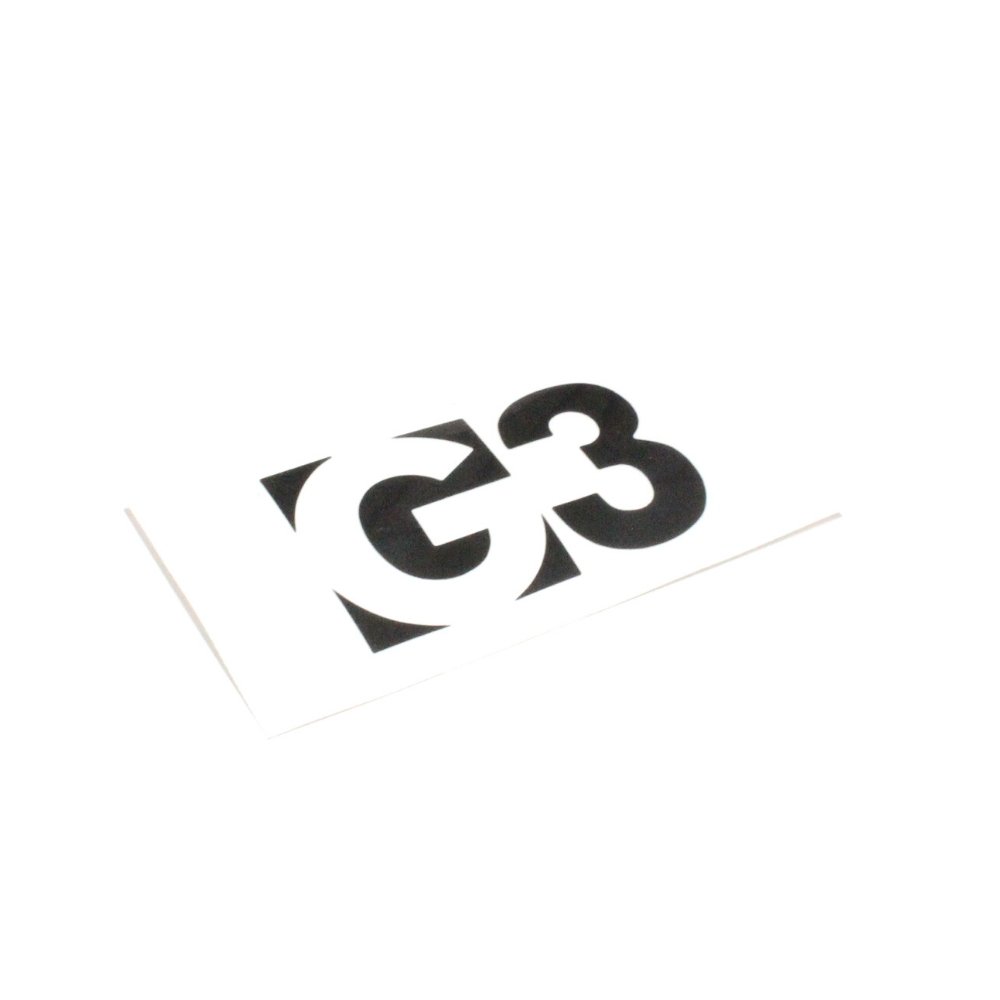 Genuine Guide Gear G3 klistremerke vinyl svart large