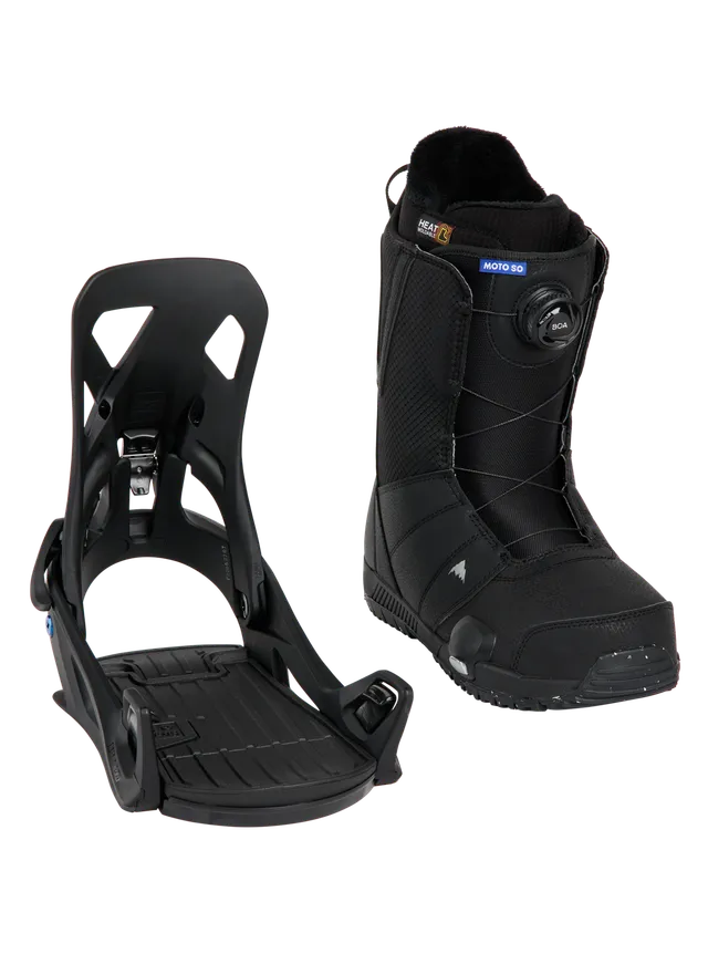 Burton Step On boots- og bindingpakke herre svart BOA