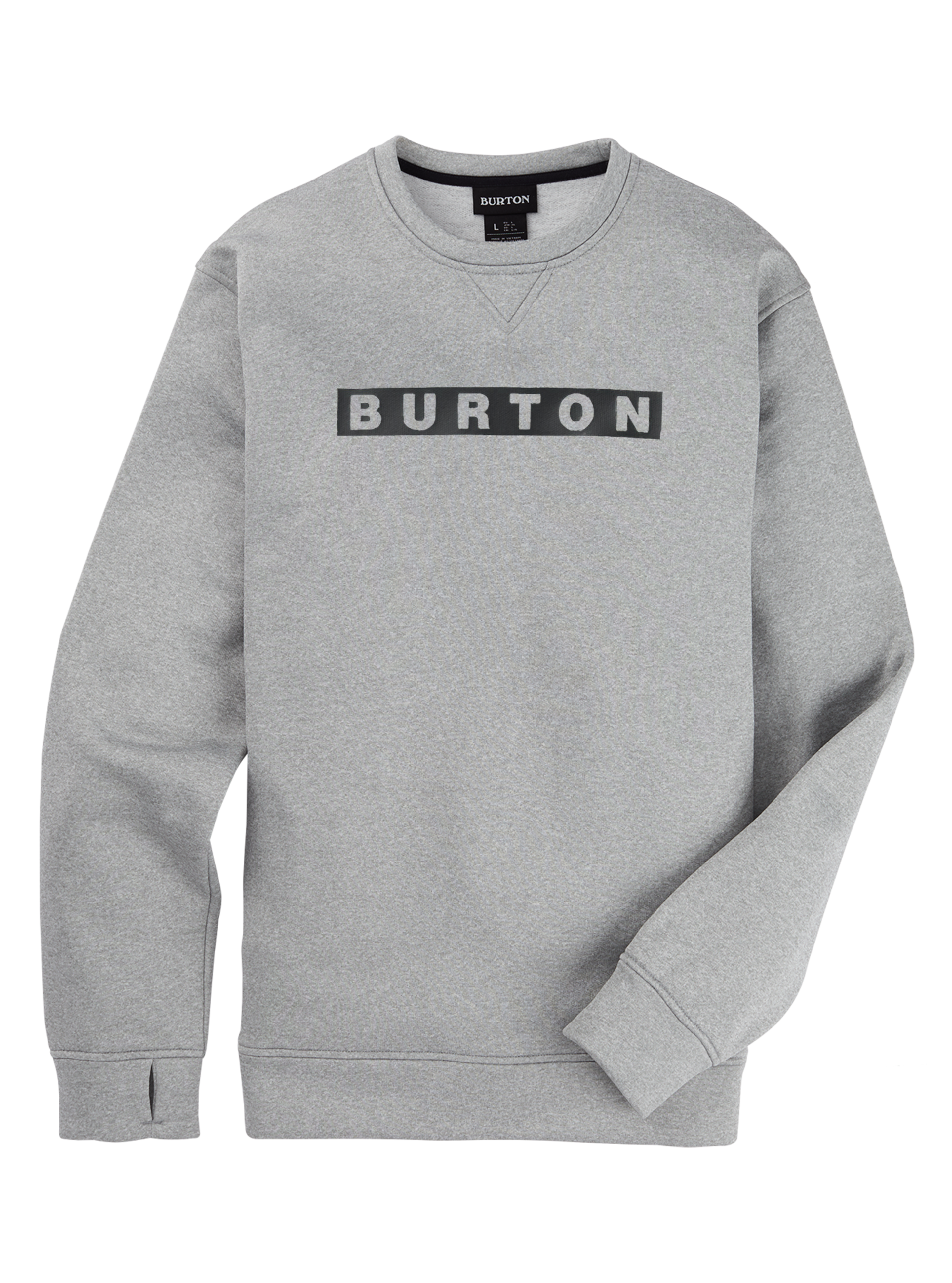 Burton Oak Pullover Crew genser true black heather fleece