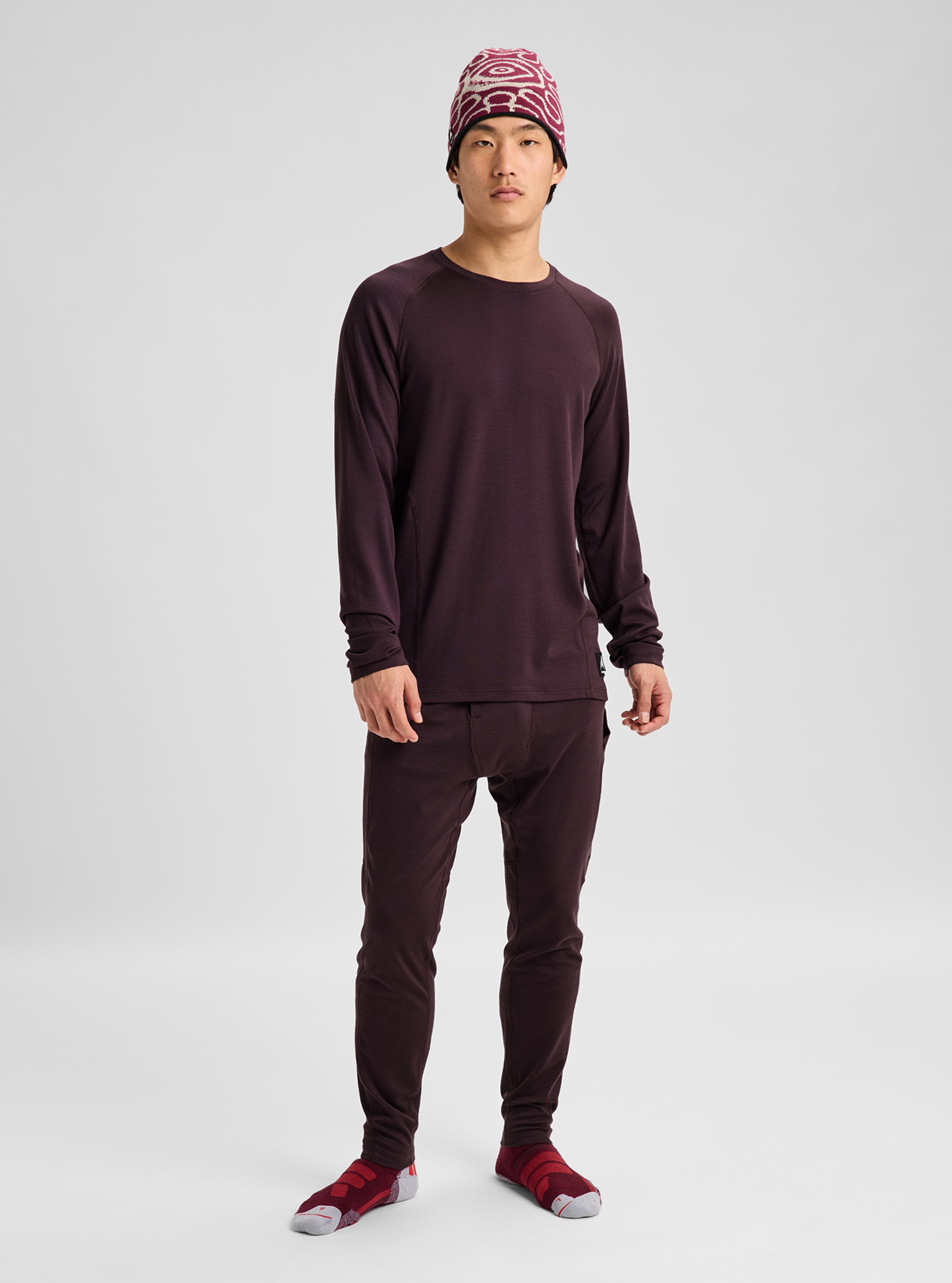 Burton Merino Blend Midweight underbukse herre bear hug brown ull