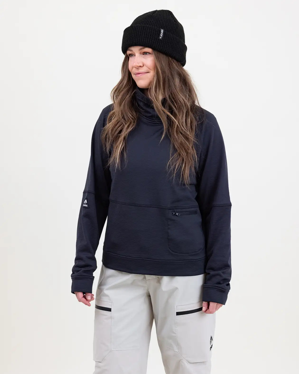 Jones Flagship 2026 fleece dame stealth black pustende