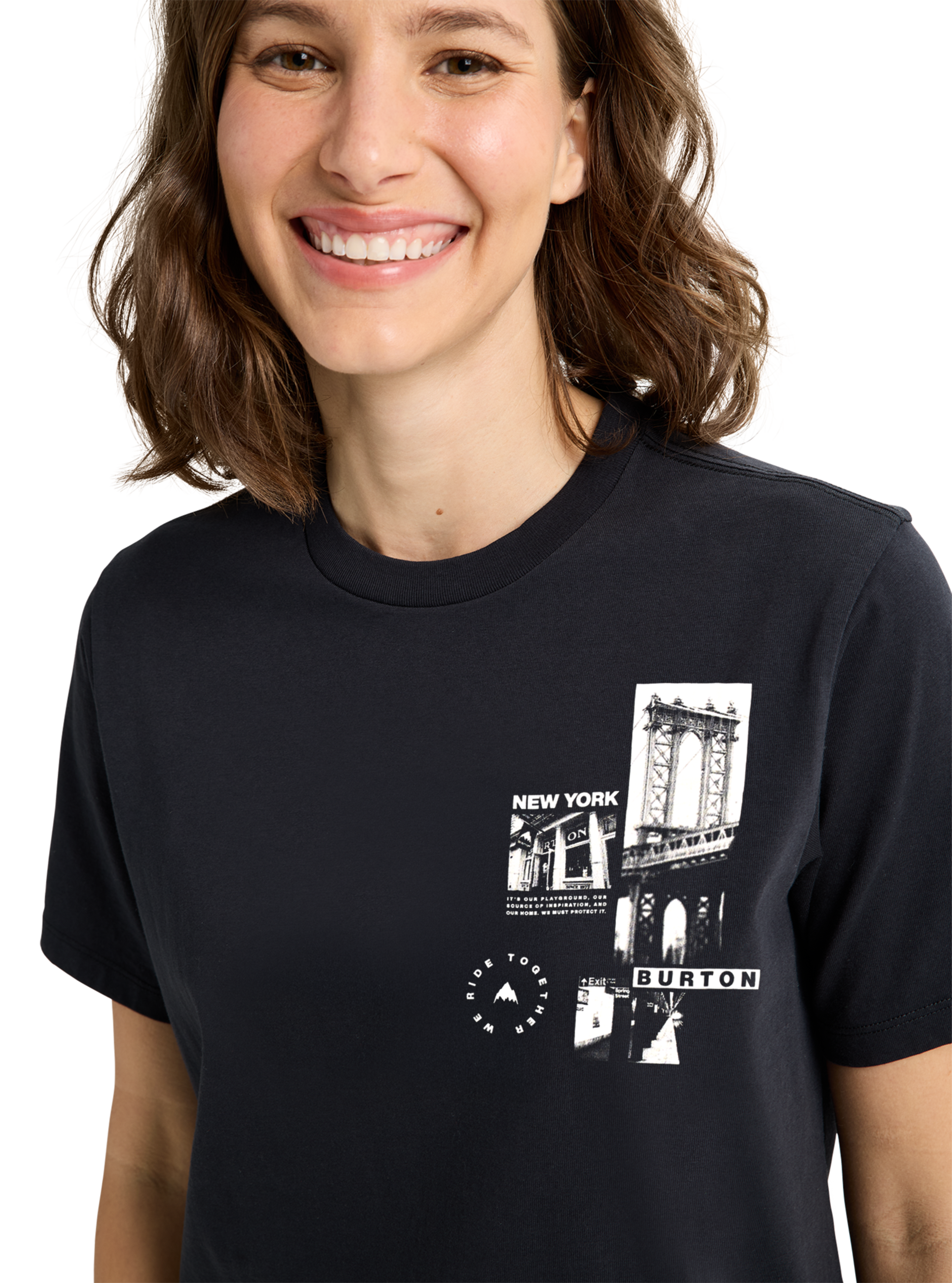 Burton NYC t-skjorte True Black økologisk bomull