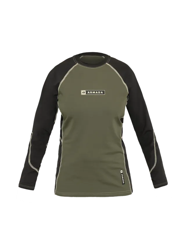 Armada Haven Baselayer Top understøystrøye Olive Black M