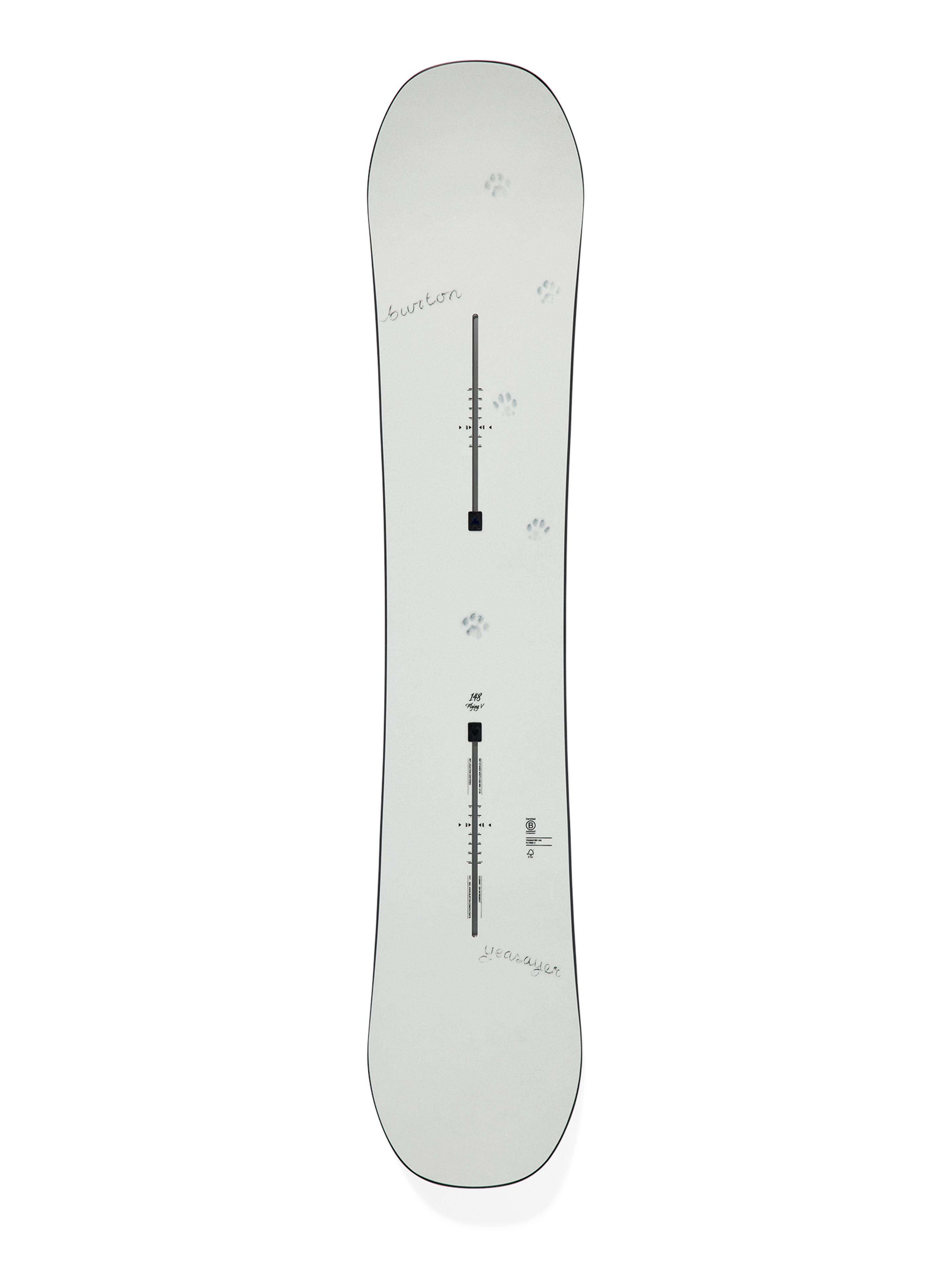 Burton Yeasayer Flying V snowboard Paws 144 myk
