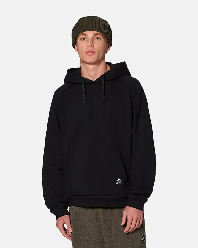 Jones Truckee hettegenser Stealth Black økologisk bomull