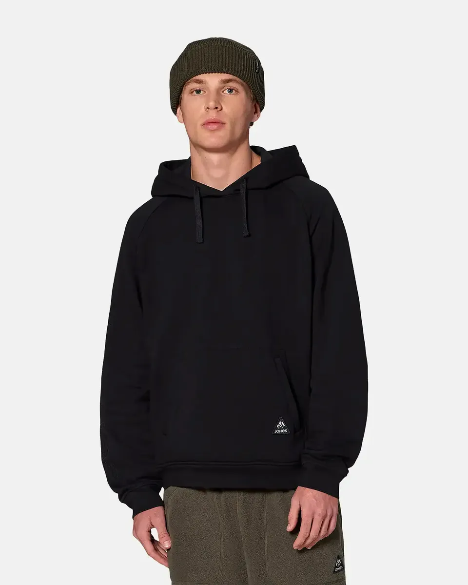 Jones Truckee hettegenser Stealth Black økologisk bomull