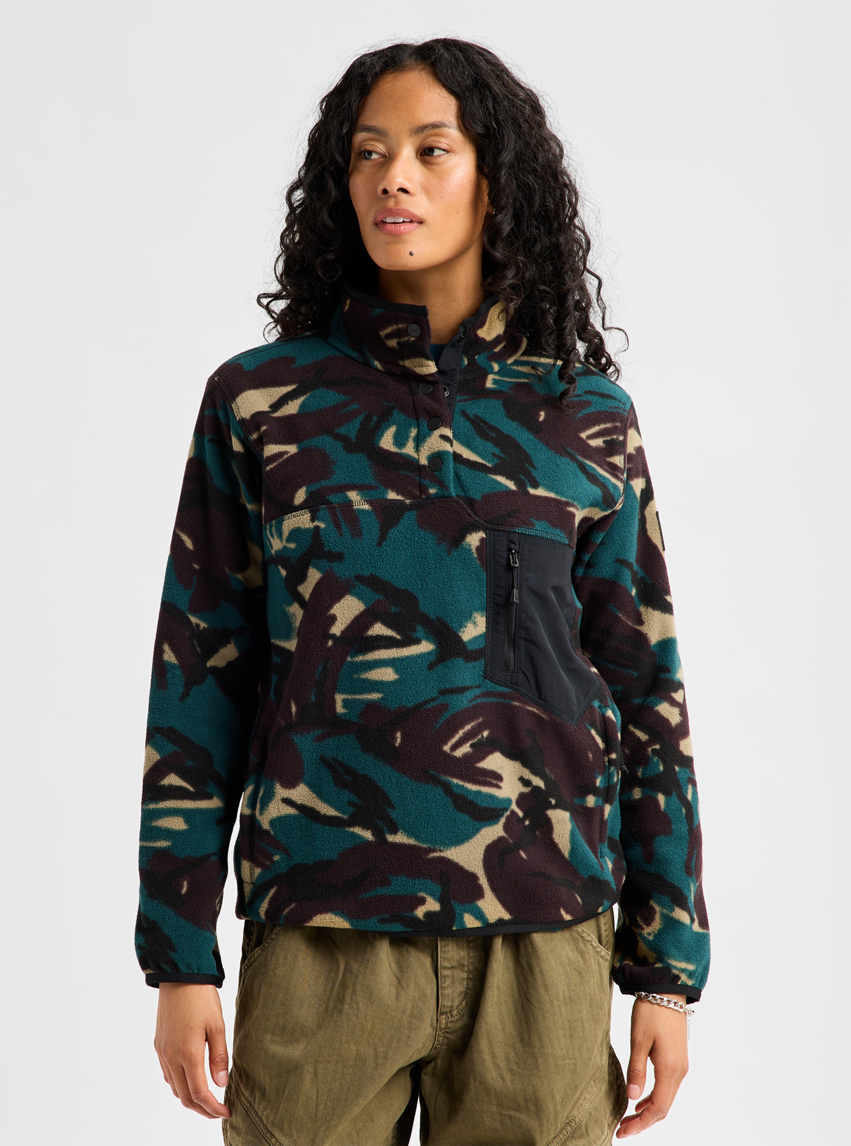 Burton Cinder fleecegenser dame spring frost M