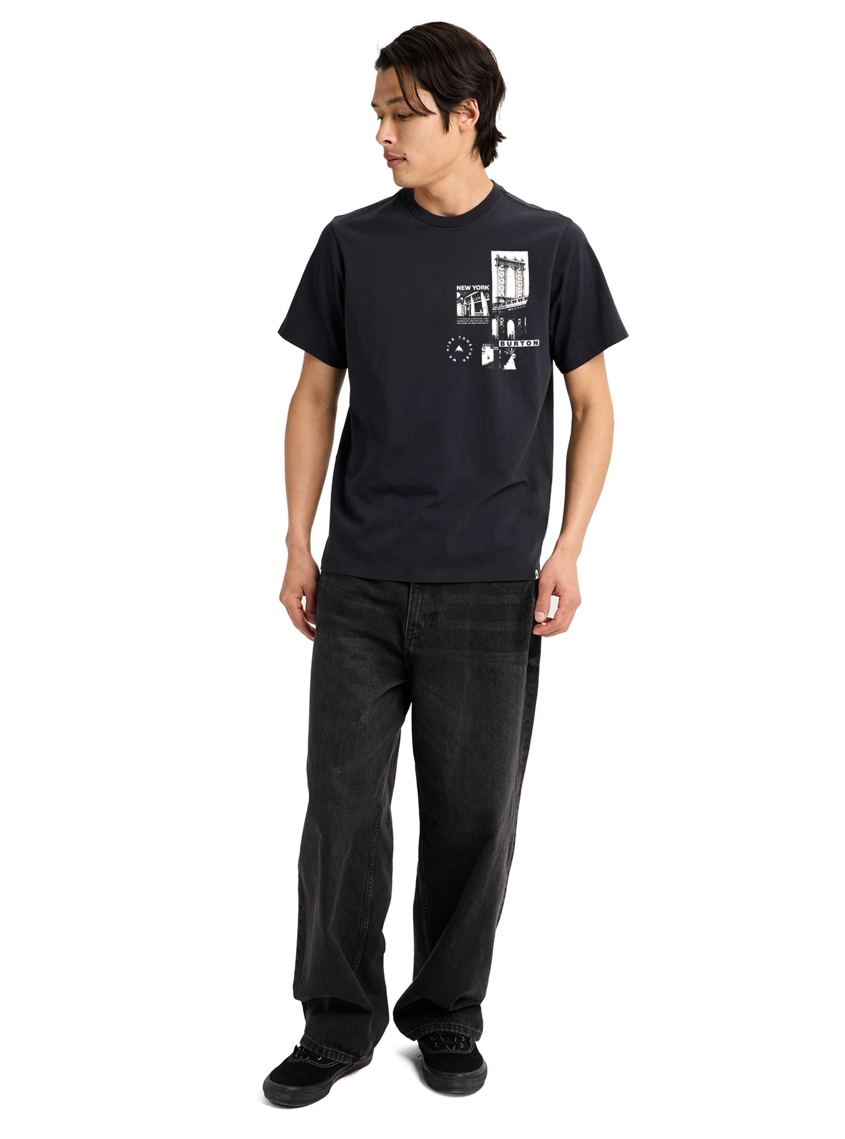 Burton NYC t-skjorte True Black økologisk bomull