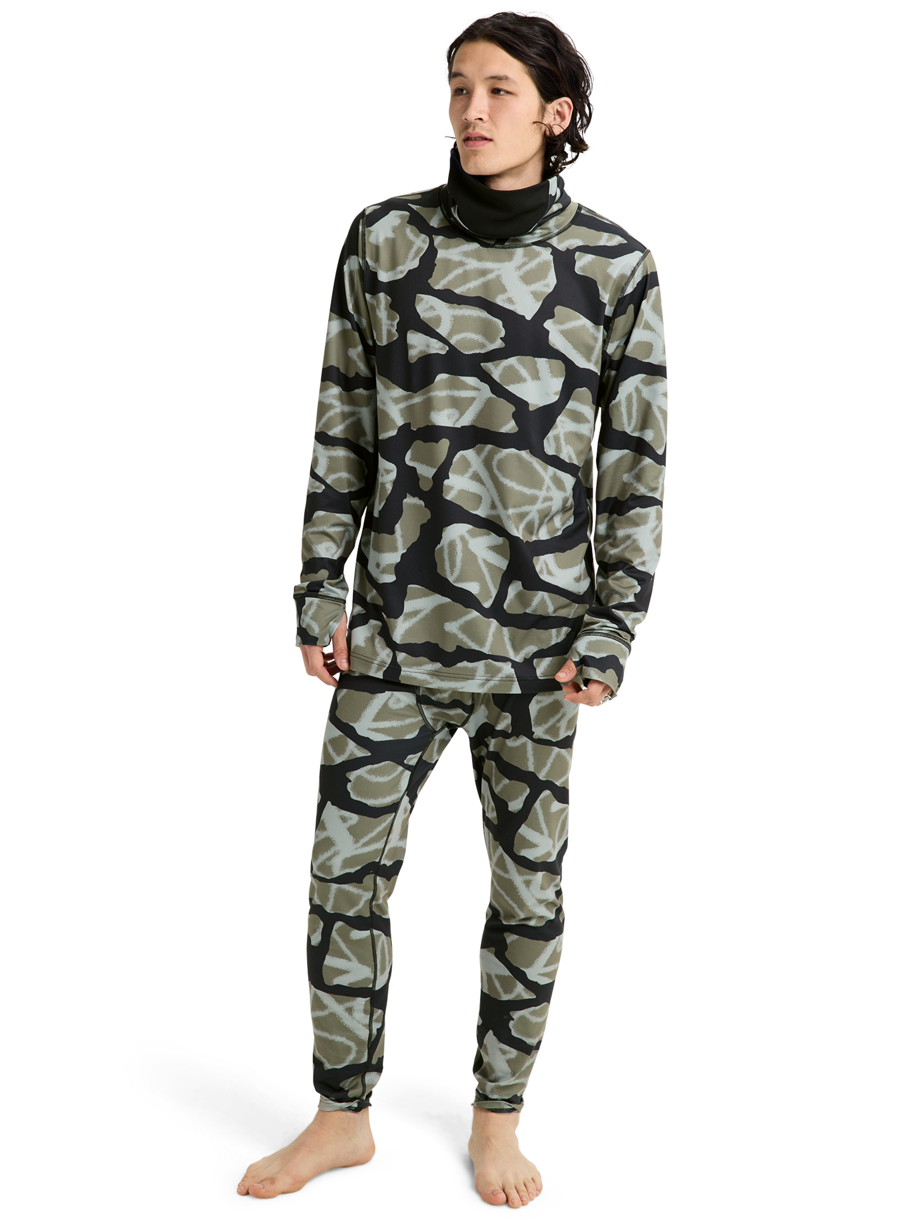 Burton Midweight Long Neck undertrøye True Black varm
