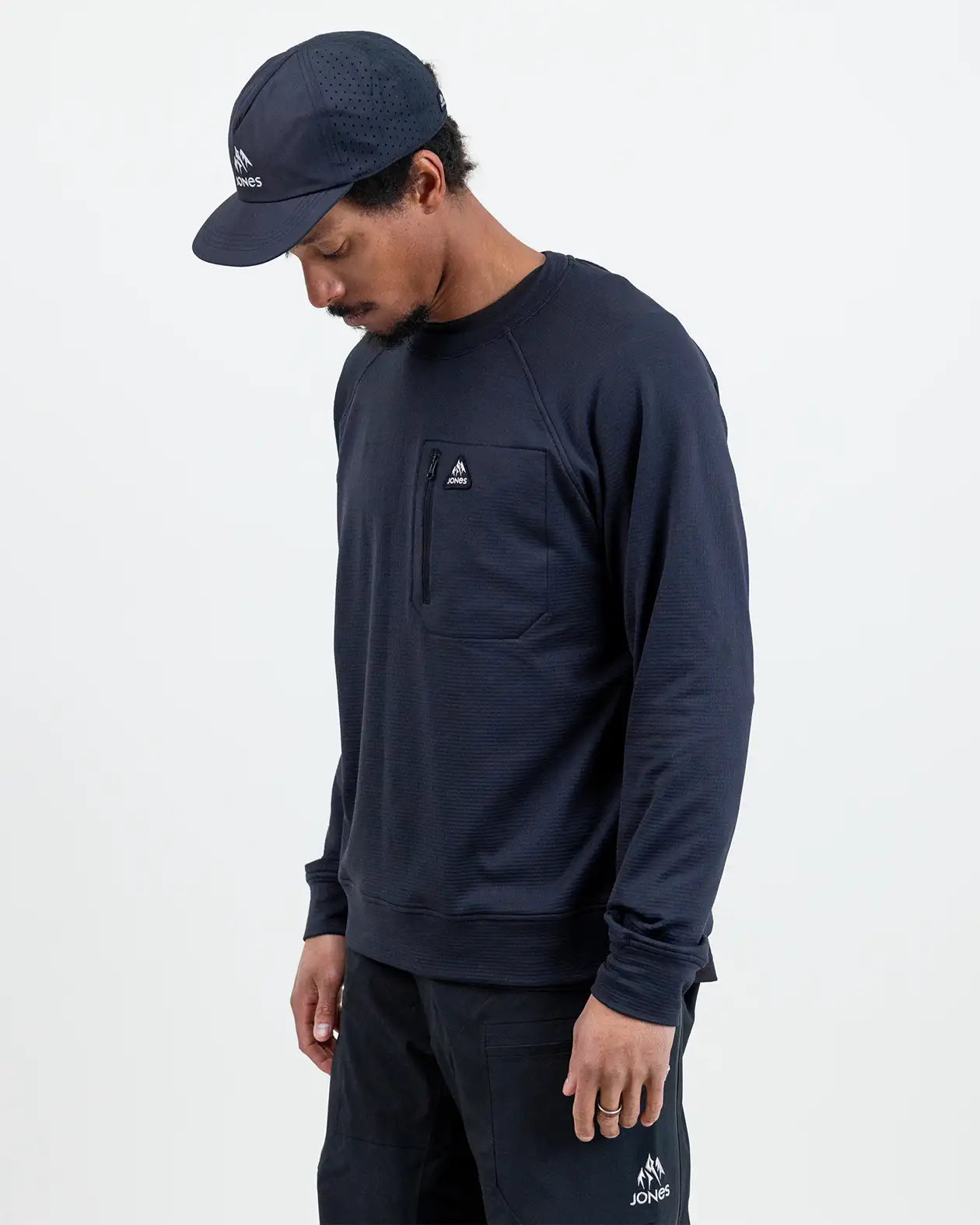 Jones Flagship fleecegenser herre svart M – gridfleece