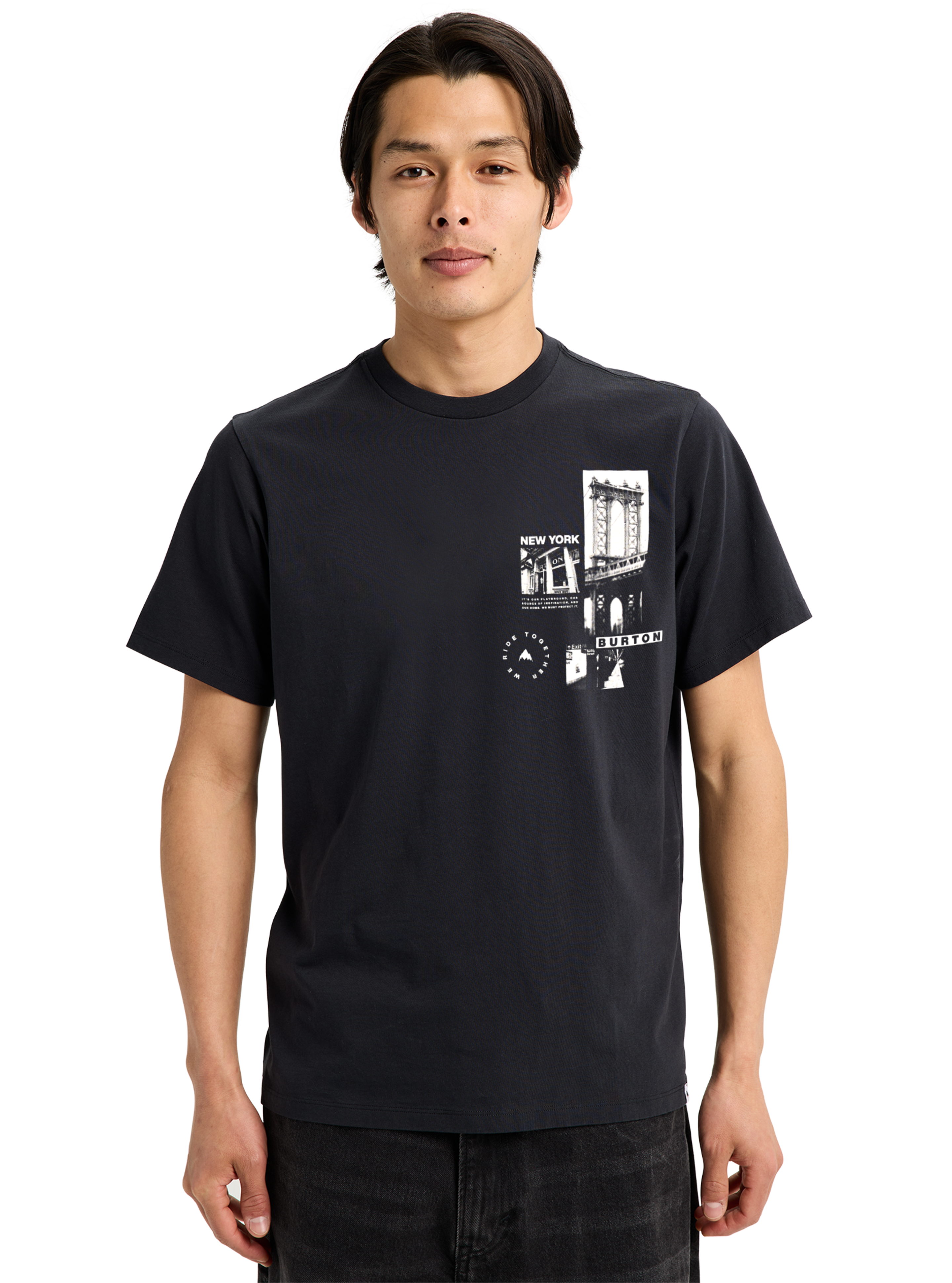 Burton NYC t-skjorte True Black økologisk bomull