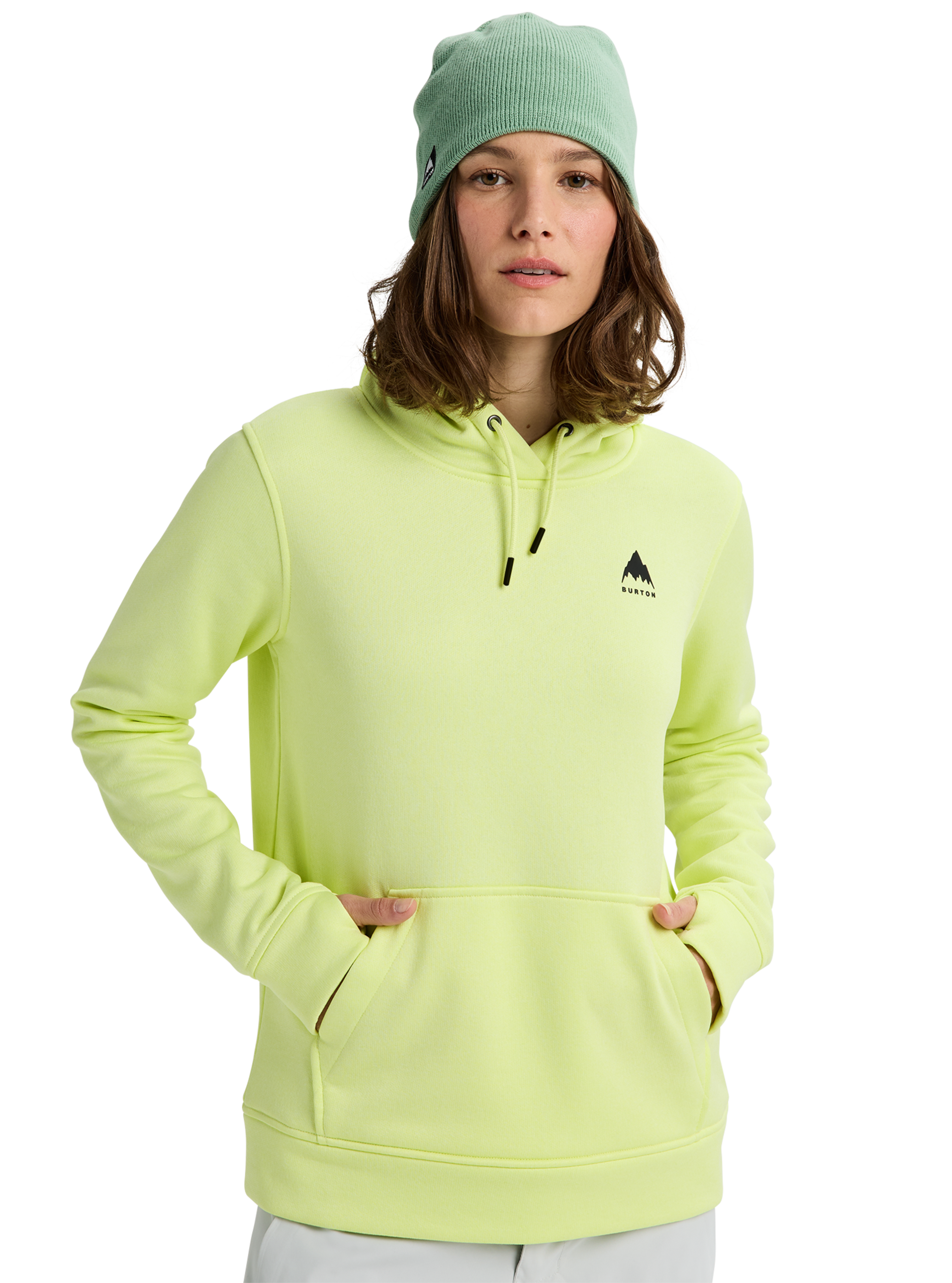 Burton Oak hoodie dame True Black fleece