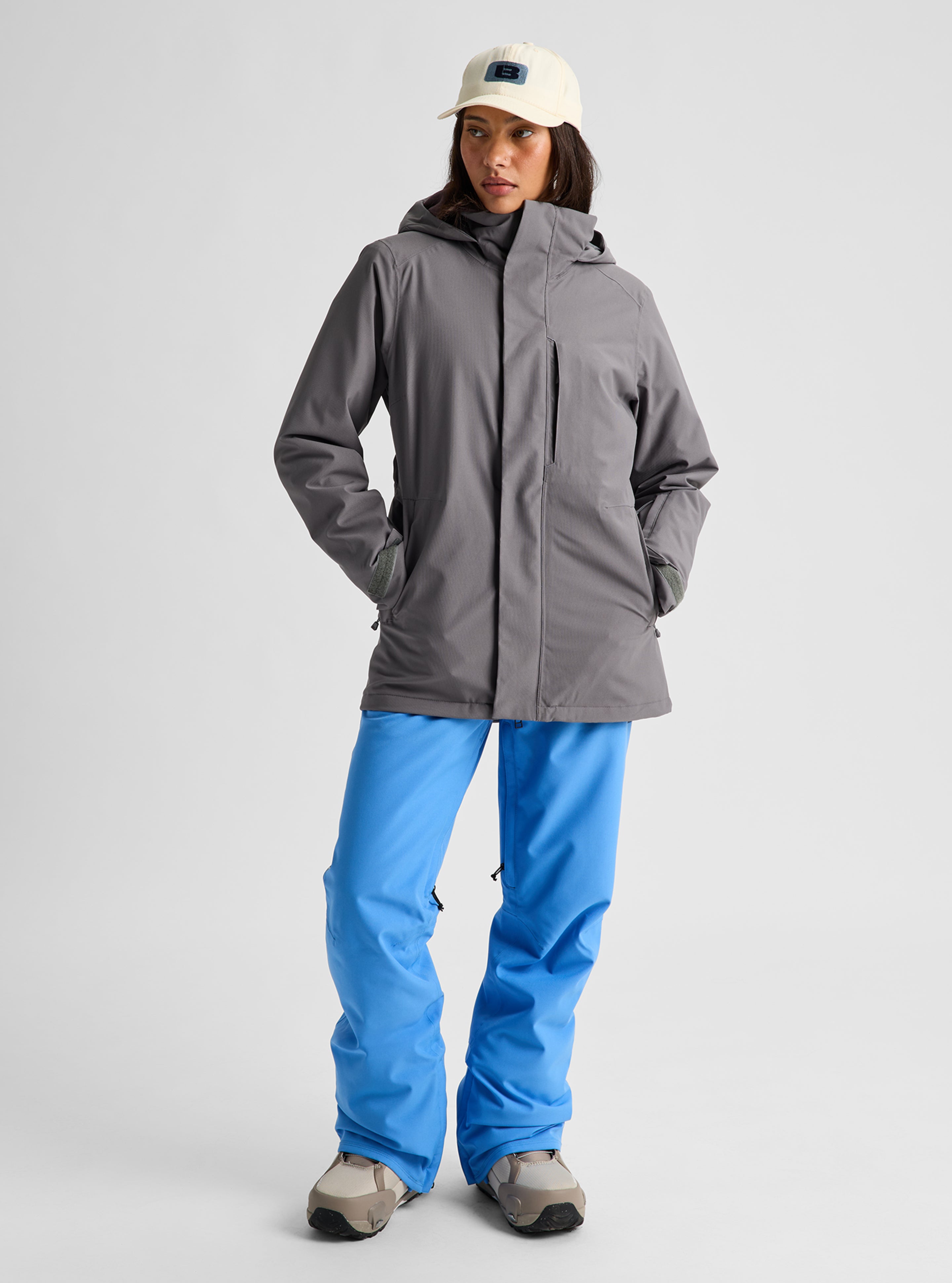 Burton Ridge 2L Insulated skijakke dame Gotham Gray varm