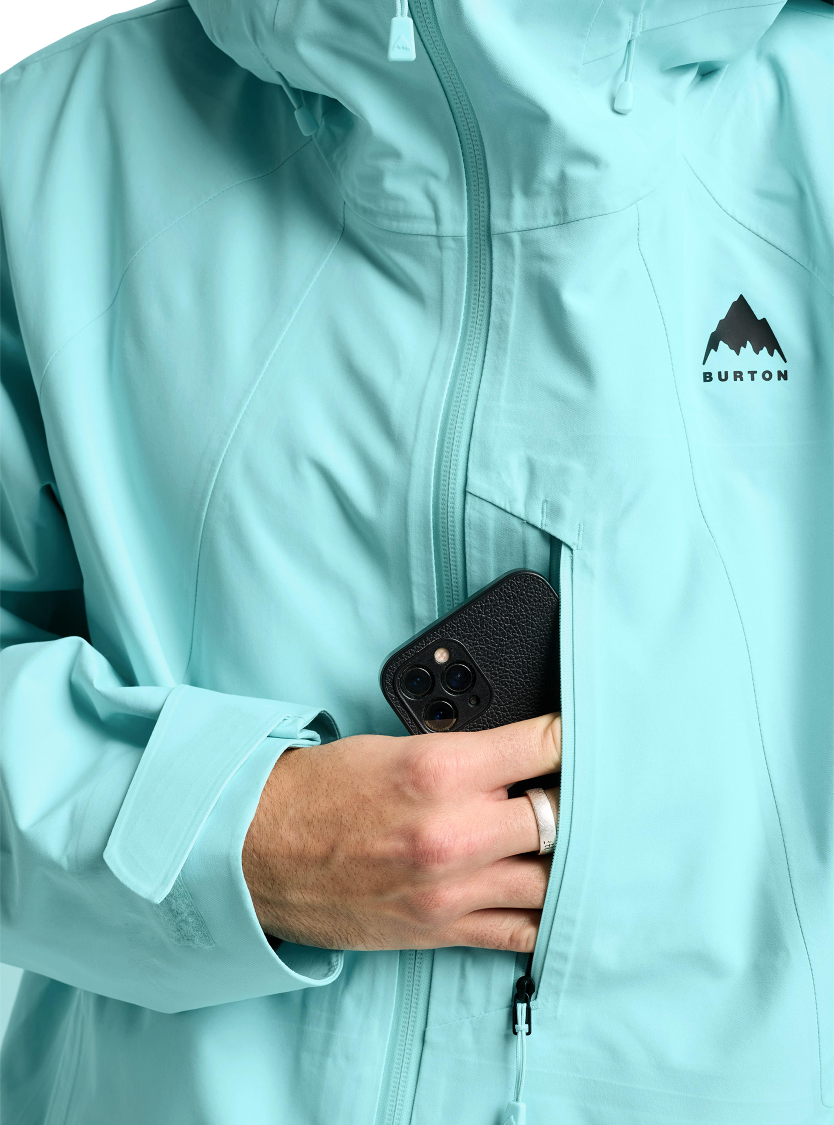 Burton Reserve 3L skalljakke Light Teal pustende 20k