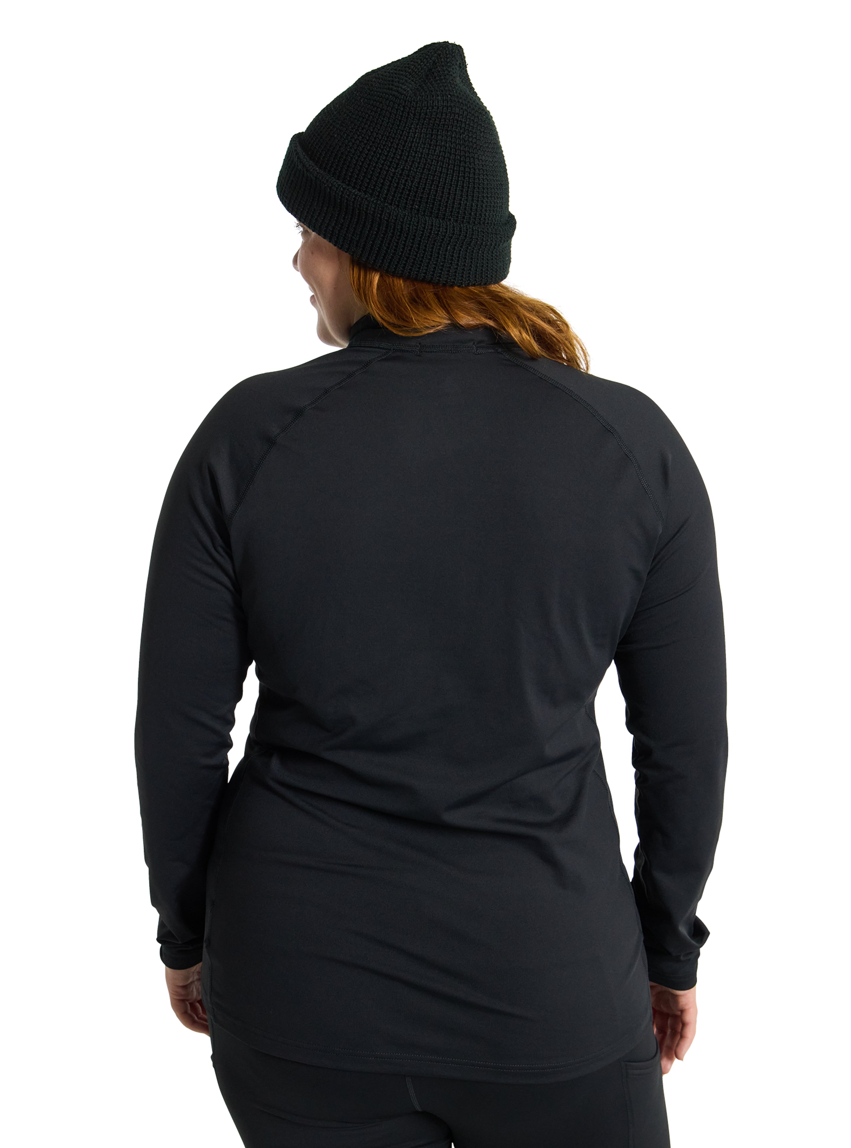 Burton Heavyweight X Base Layer Quarter-Zip genser dame True Black