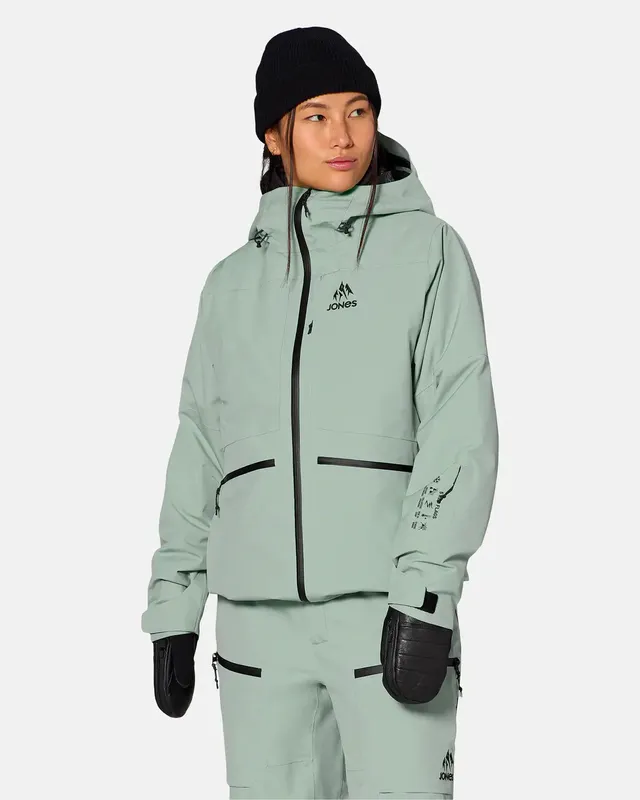 Jones MTN Surf Insulated jakke dame glacier gray 20K