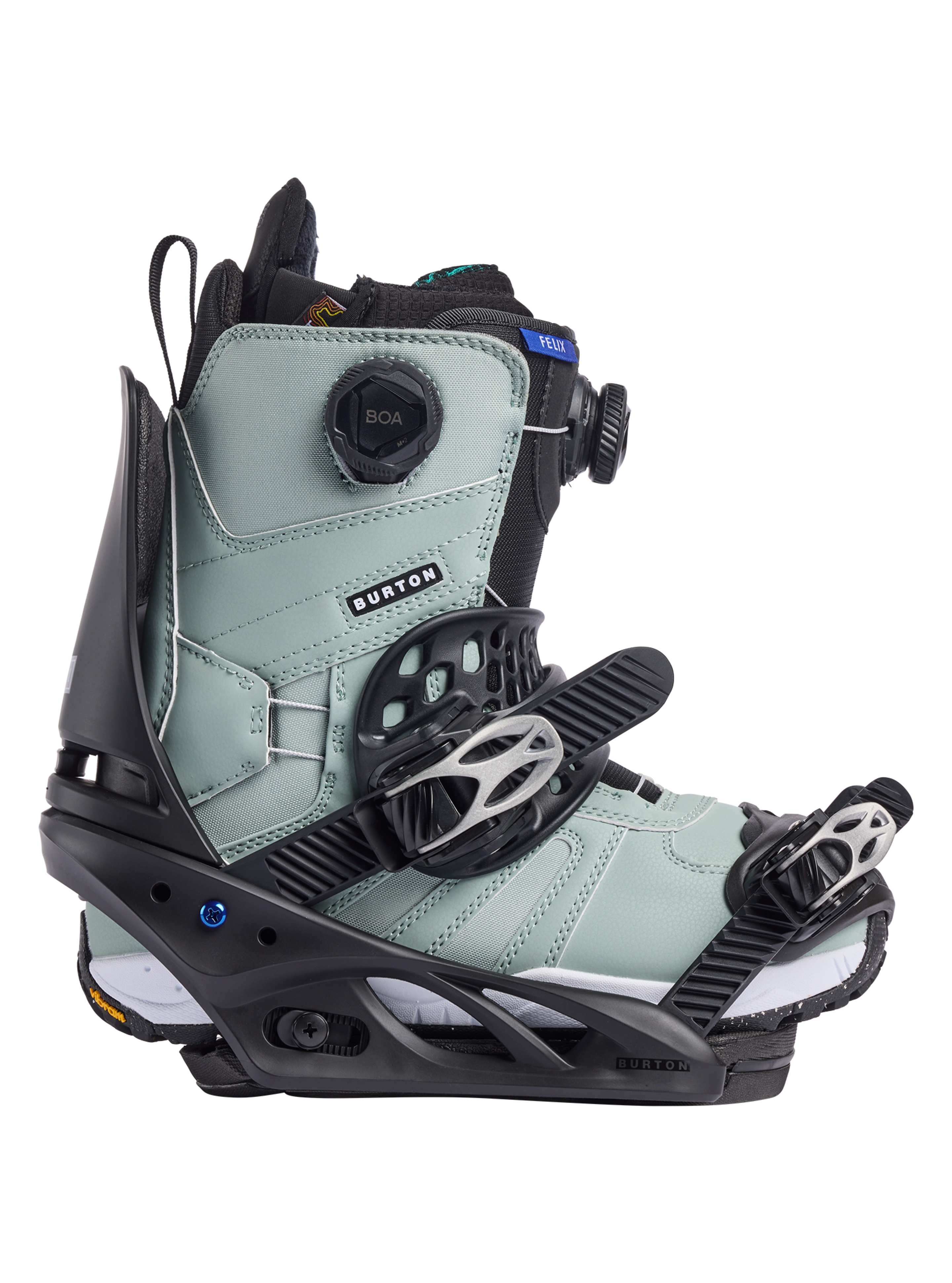 Burton Lexa X snowboardbinding dame cyanotype floral lett