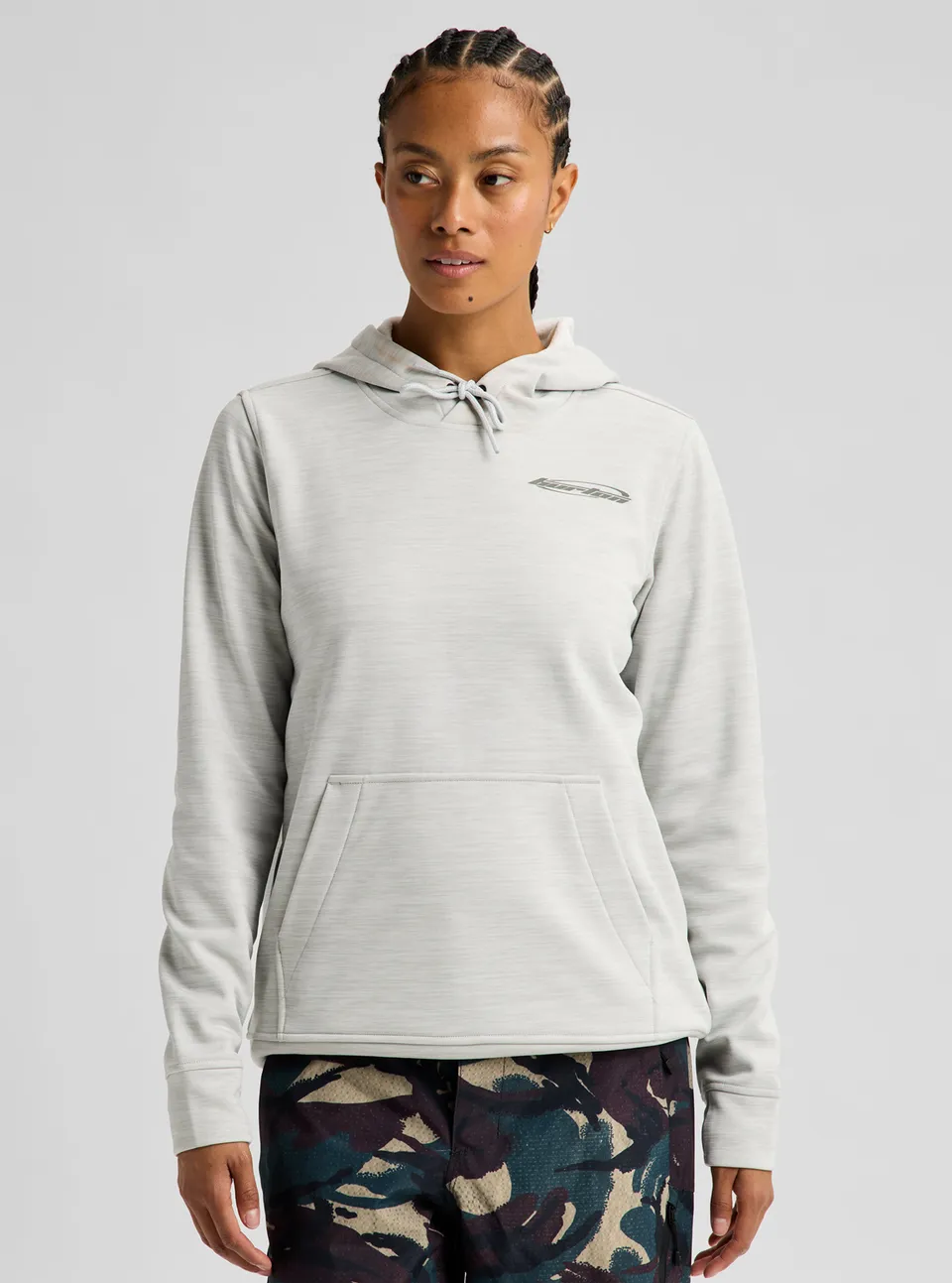 Burton Oak Pullover hettegenser Seersucker Camo varm fleece
