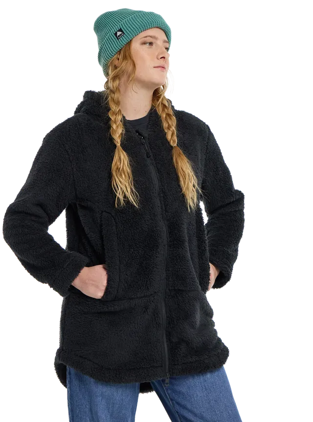 Burton Minxy Hi-Loft Full-Zip fleecejakke true black varm