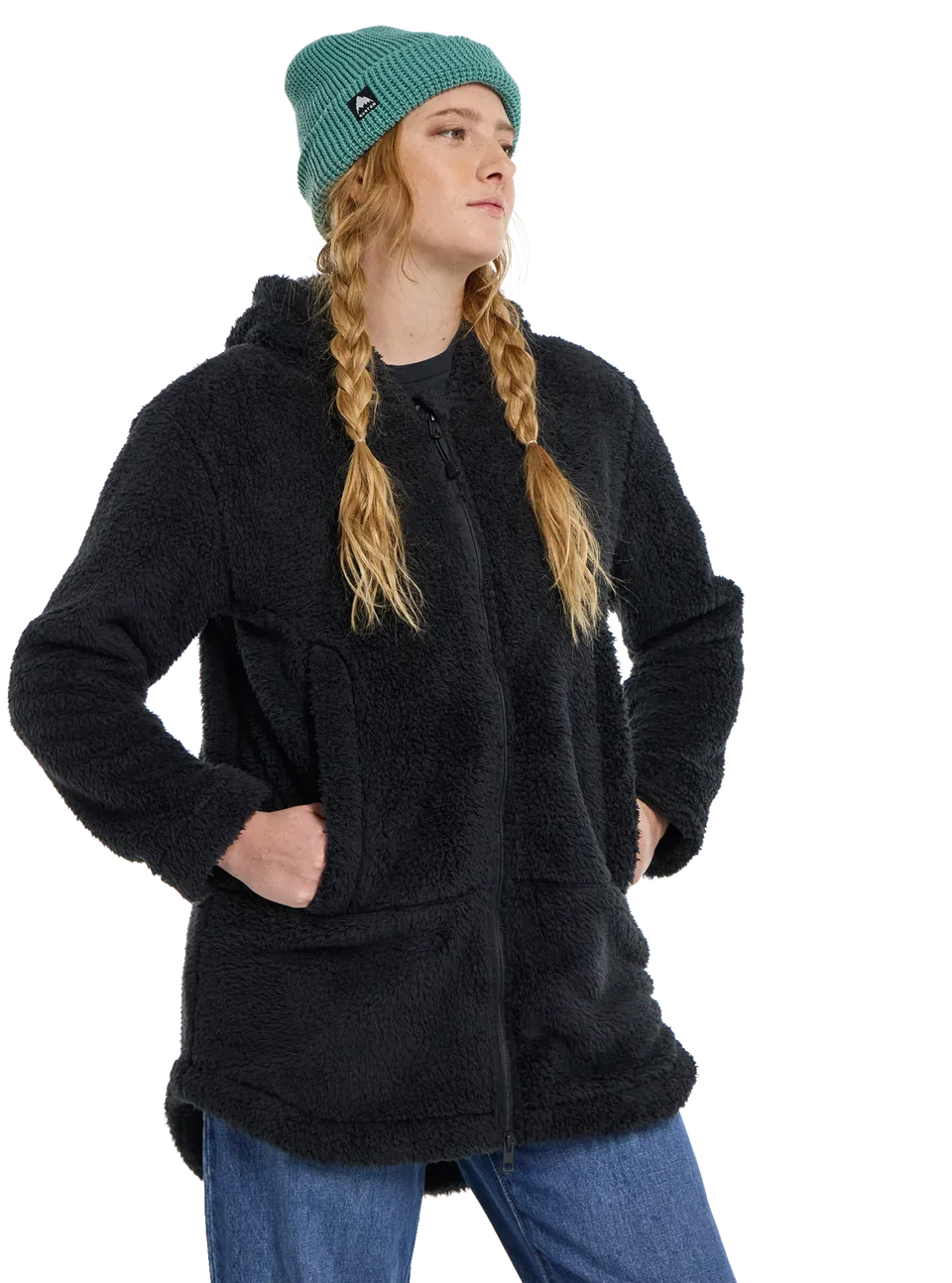 Burton Minxy Hi-Loft Full-Zip fleecejakke true black varm