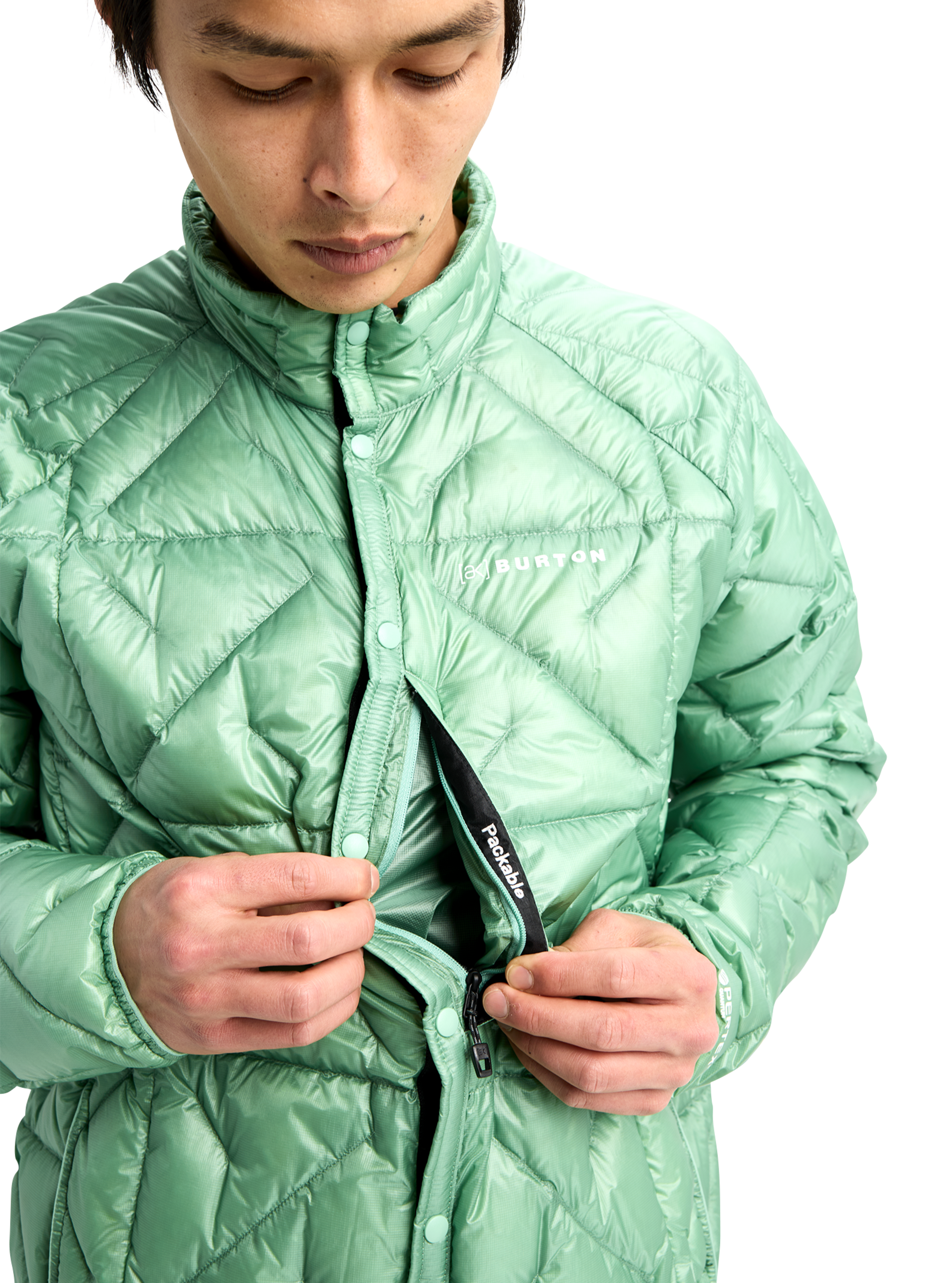Burton [ak] Baker Ultralight dunjakke herre Soft Sage lett
