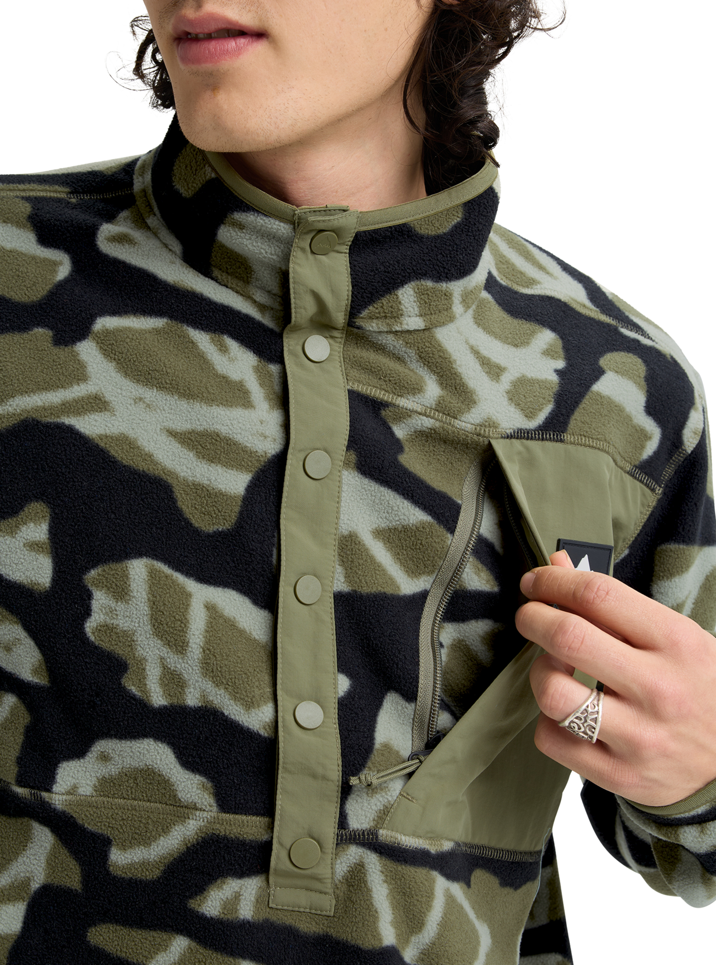 Burton Cinder Fleece Pullover fleecegenser Jake Blue herre