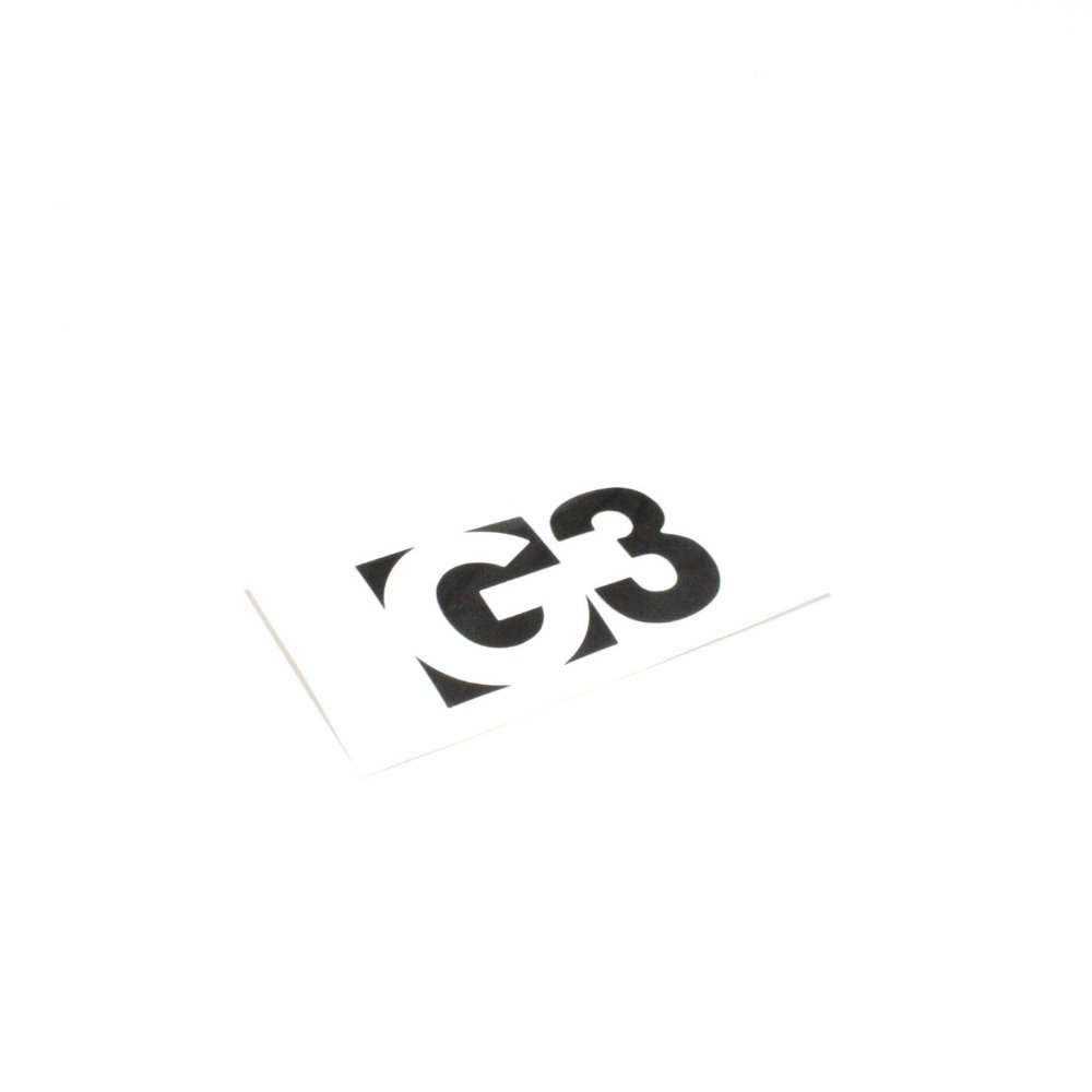 Genuine Guide Gear G3 klistremerke vinyl svart large