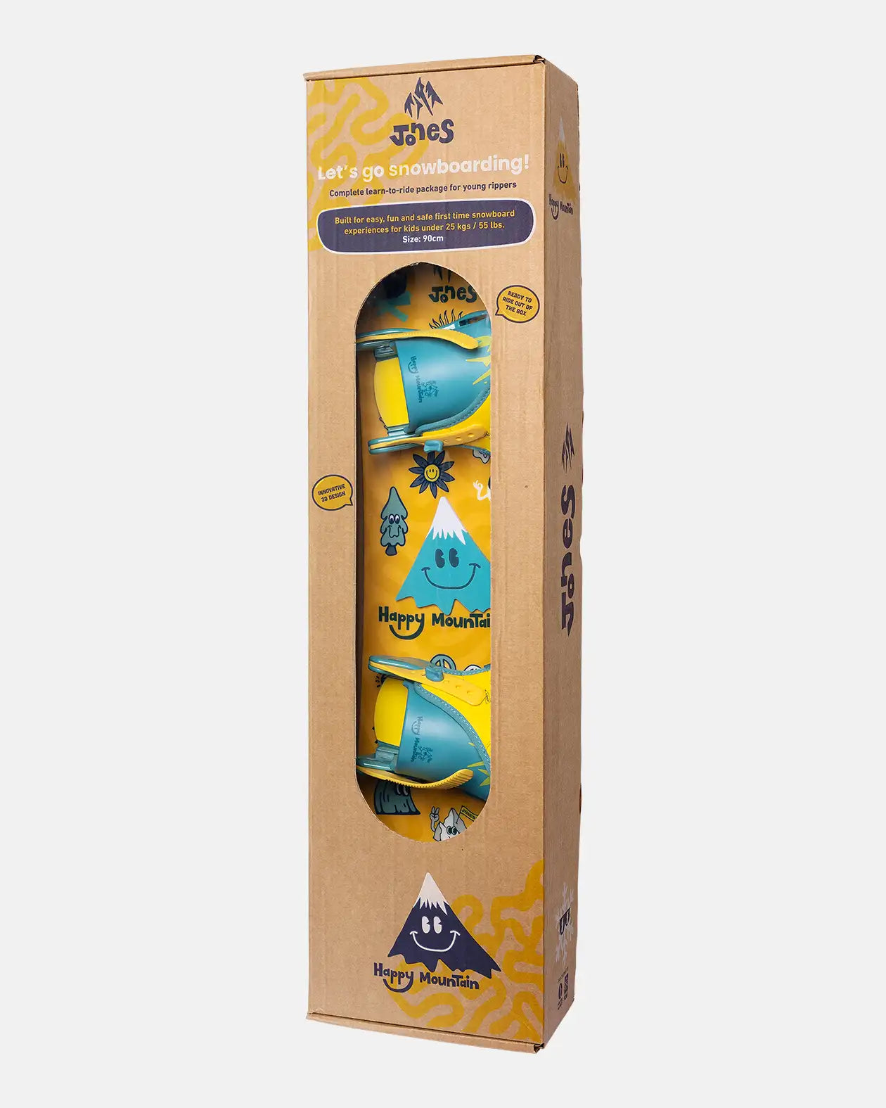 Jones Snowboards Happy Mountain snowboardpakke 90 binding