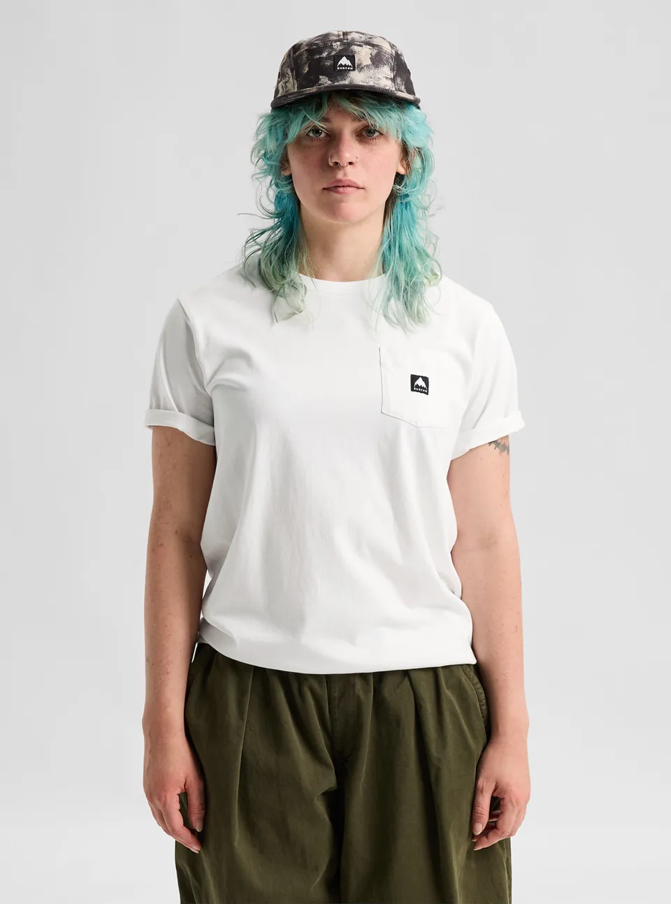 Burton Colfax t-skjorte moondust purple – relaxed