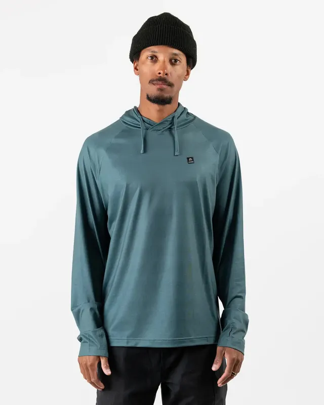 Jones Shastarama Recycled hoodie Moss Green lett base