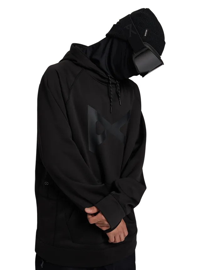 Anon MFI Pullover Hoodie hettegenser Terracotta Black fleece