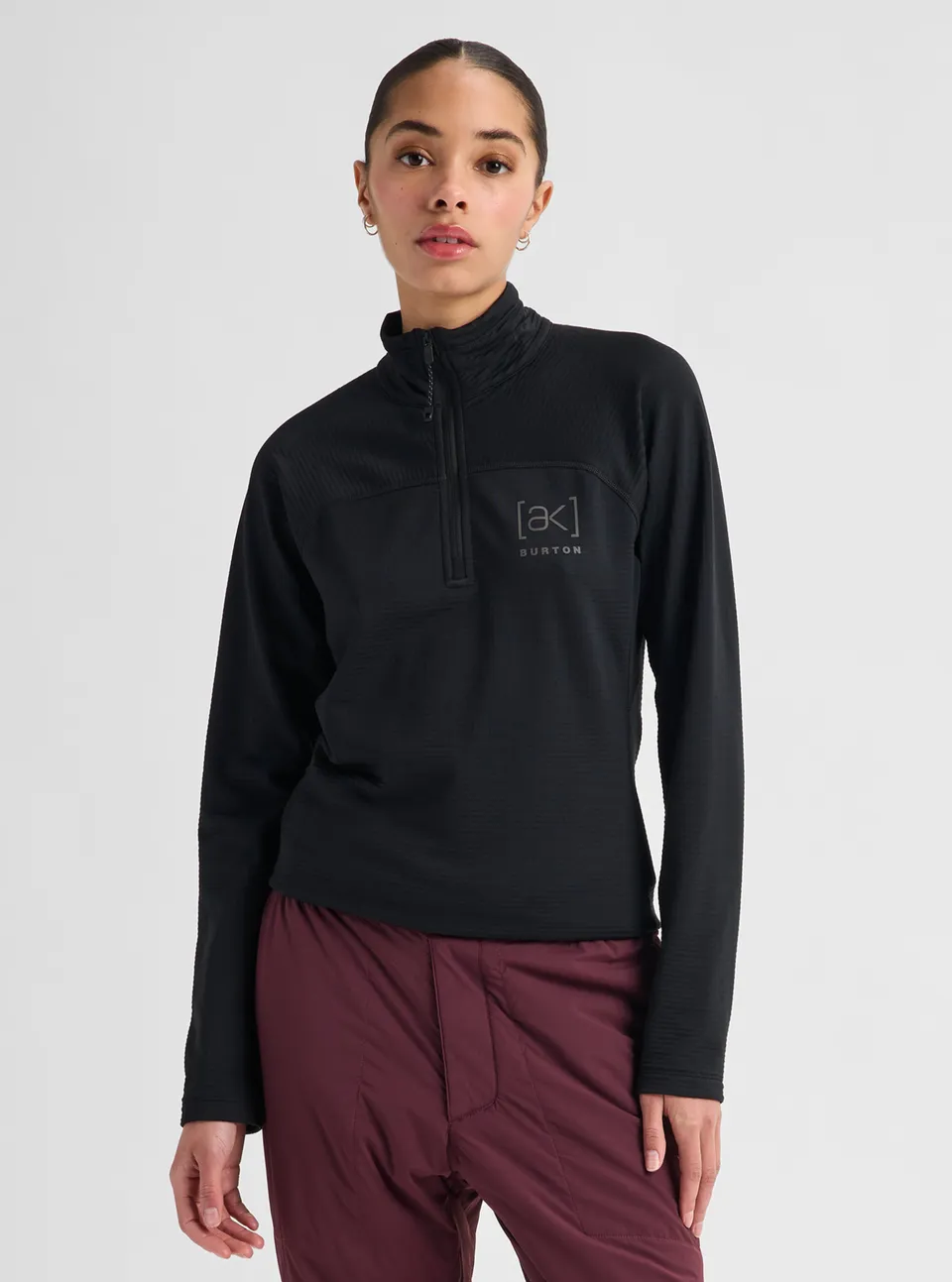 Burton [ak] Helium Grid fleece dame True Black