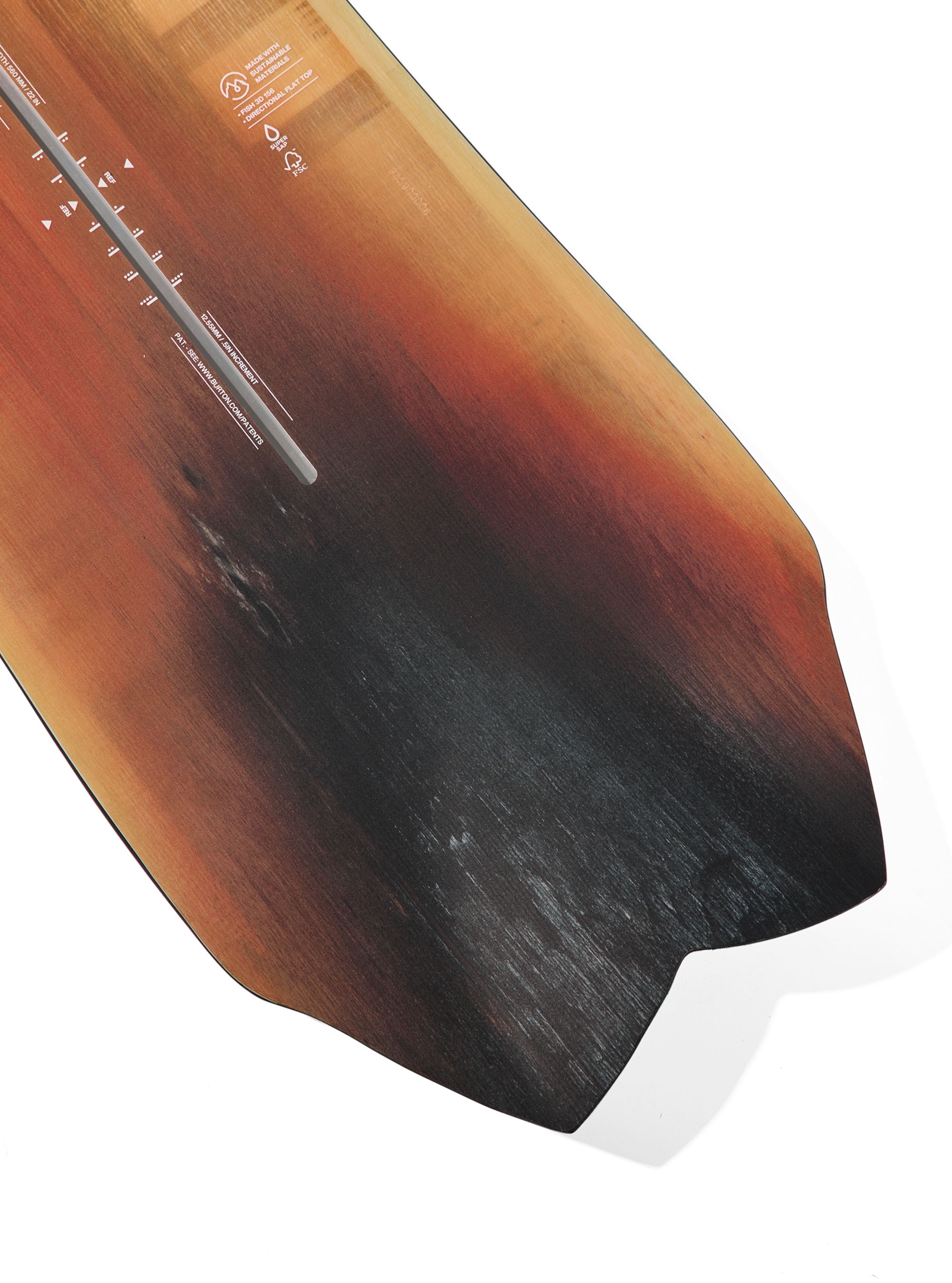 Burton 3D Fish snowboard 156 retningsbestemt pudder