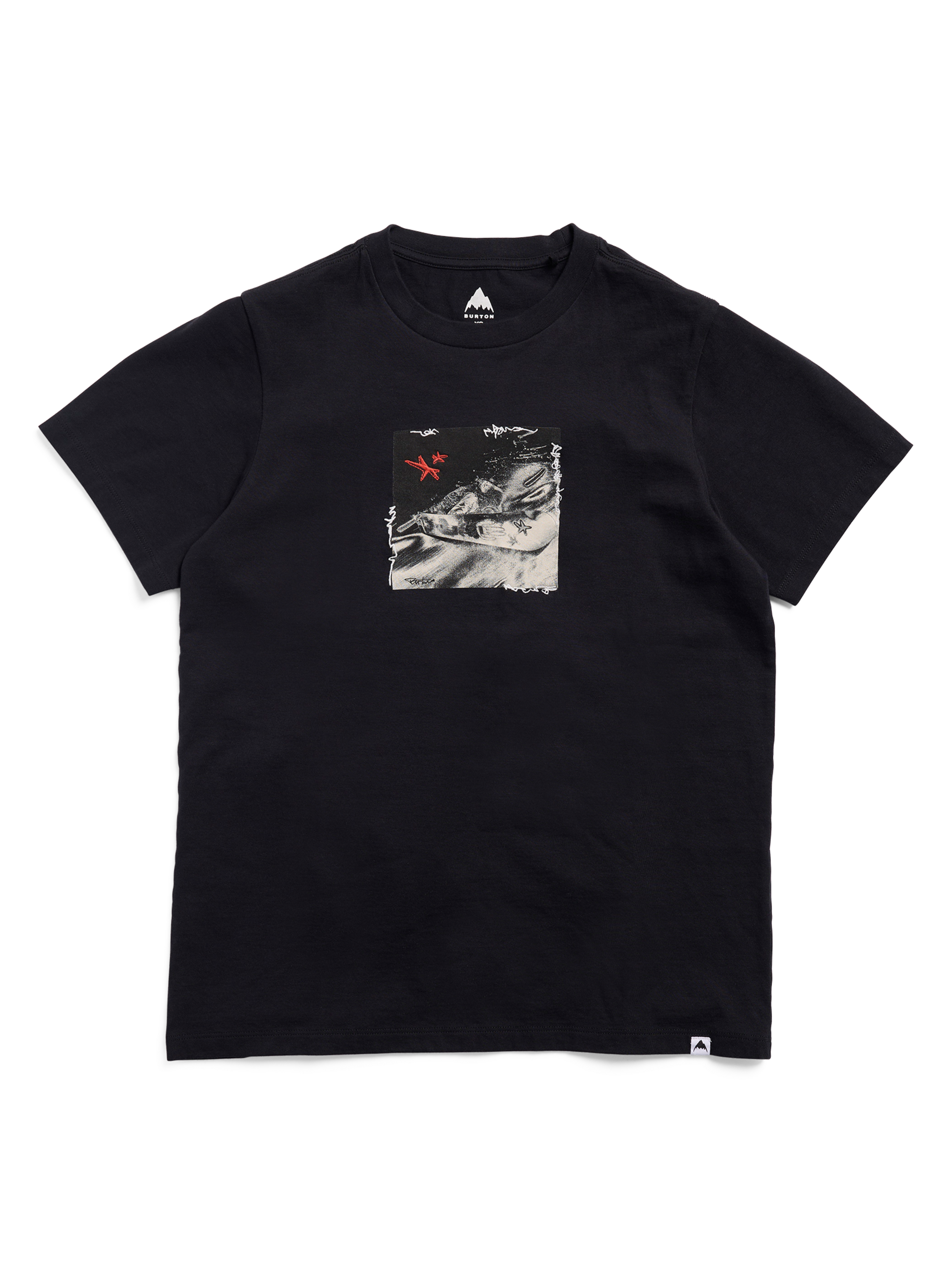 Burton Rider 27 t-skjorte True Black metalltrykk