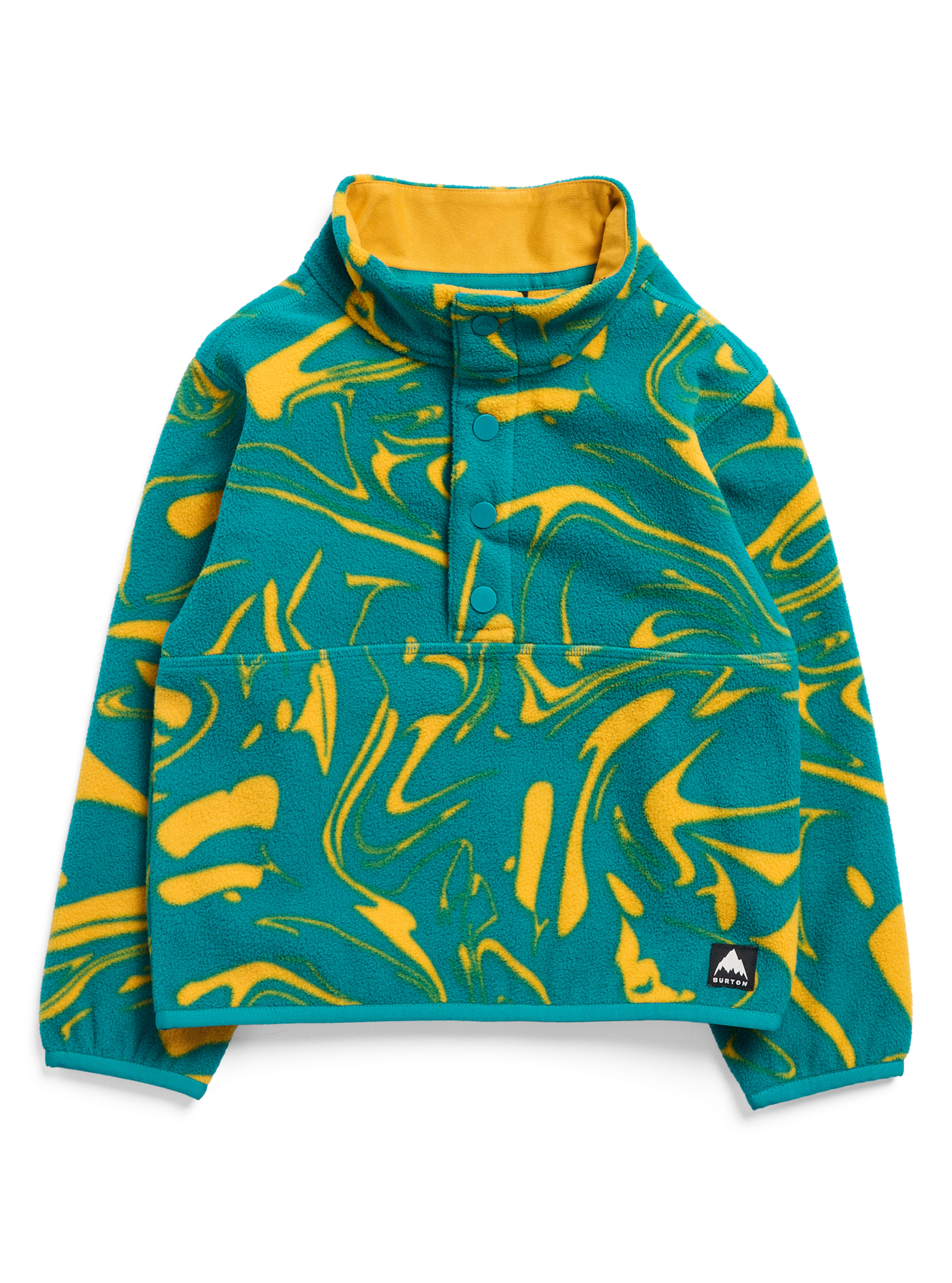 Burton Cinder fleece anorak småbarn liquid gold varm