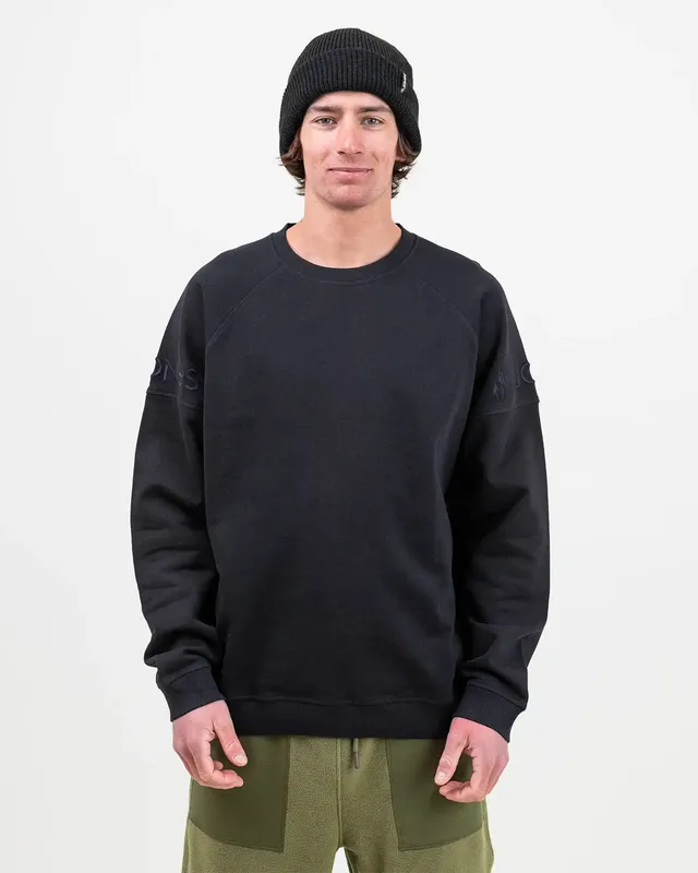 Jones Sierra Organic Cotton sweatshirt stealth black økologisk