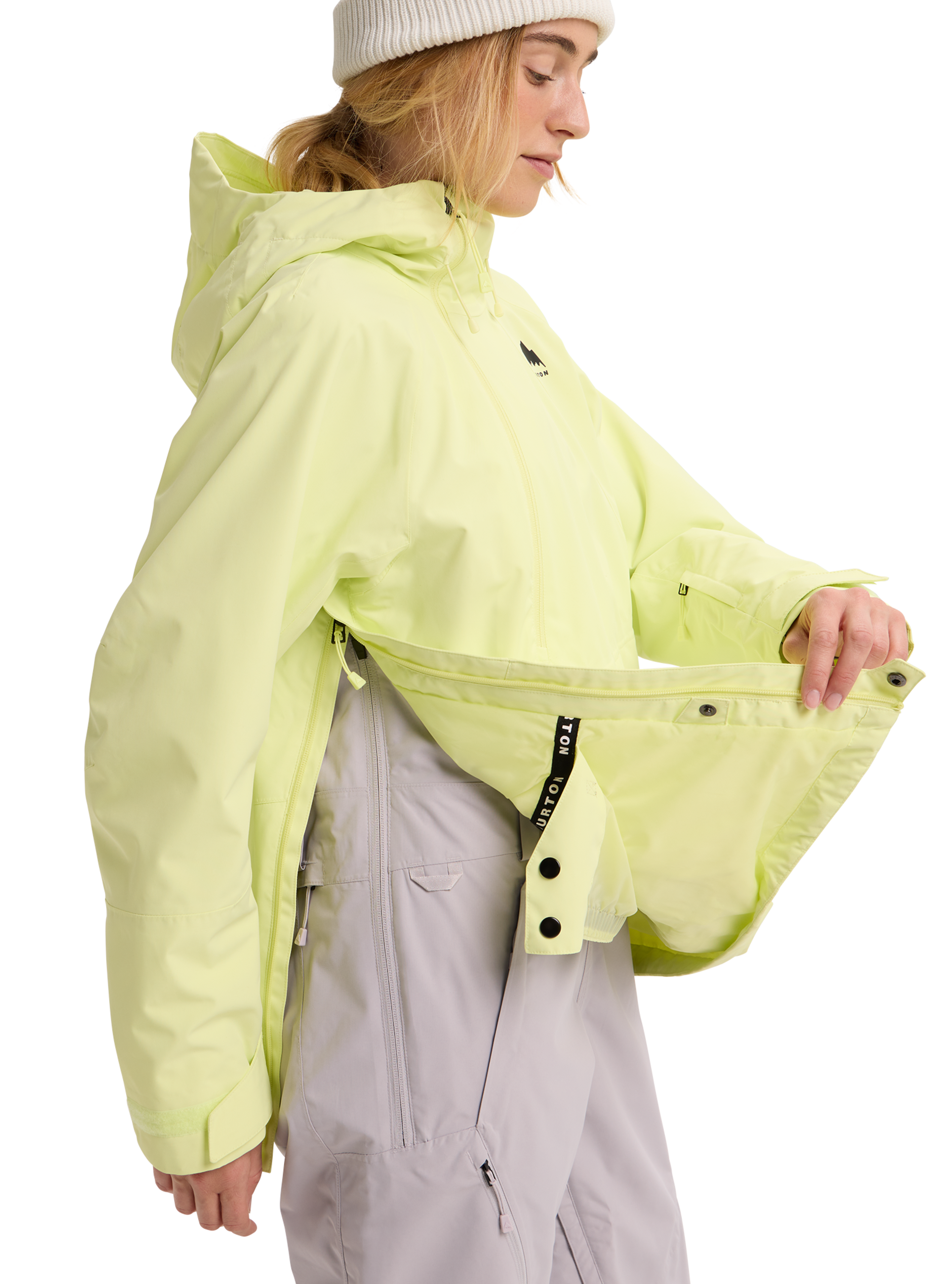 Burton Reserve 2L Relaxed Anorak skalljakke dame gul