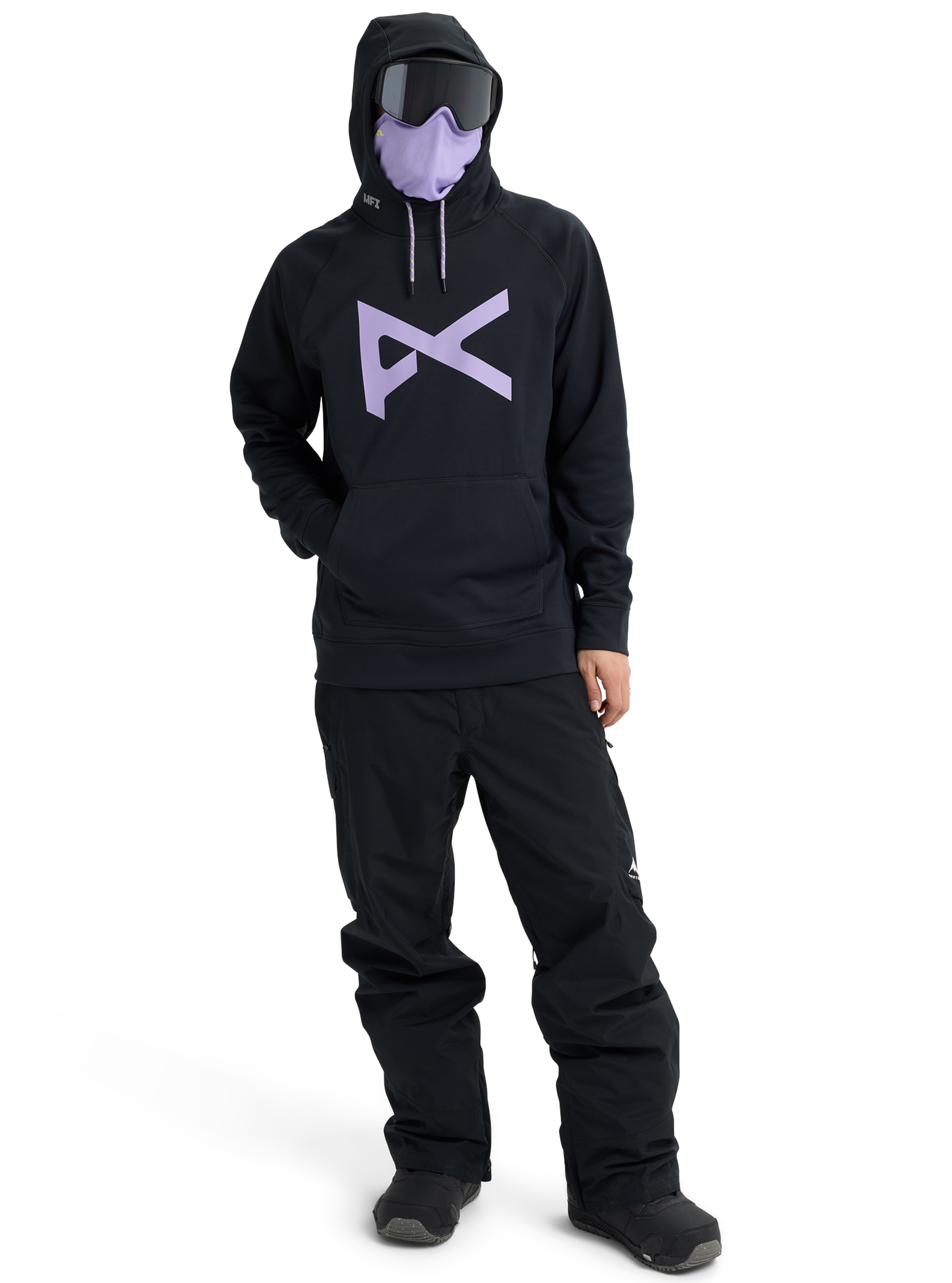 Anon MFI Pullover Hoodie hettegenser Hyper Lilac fleece
