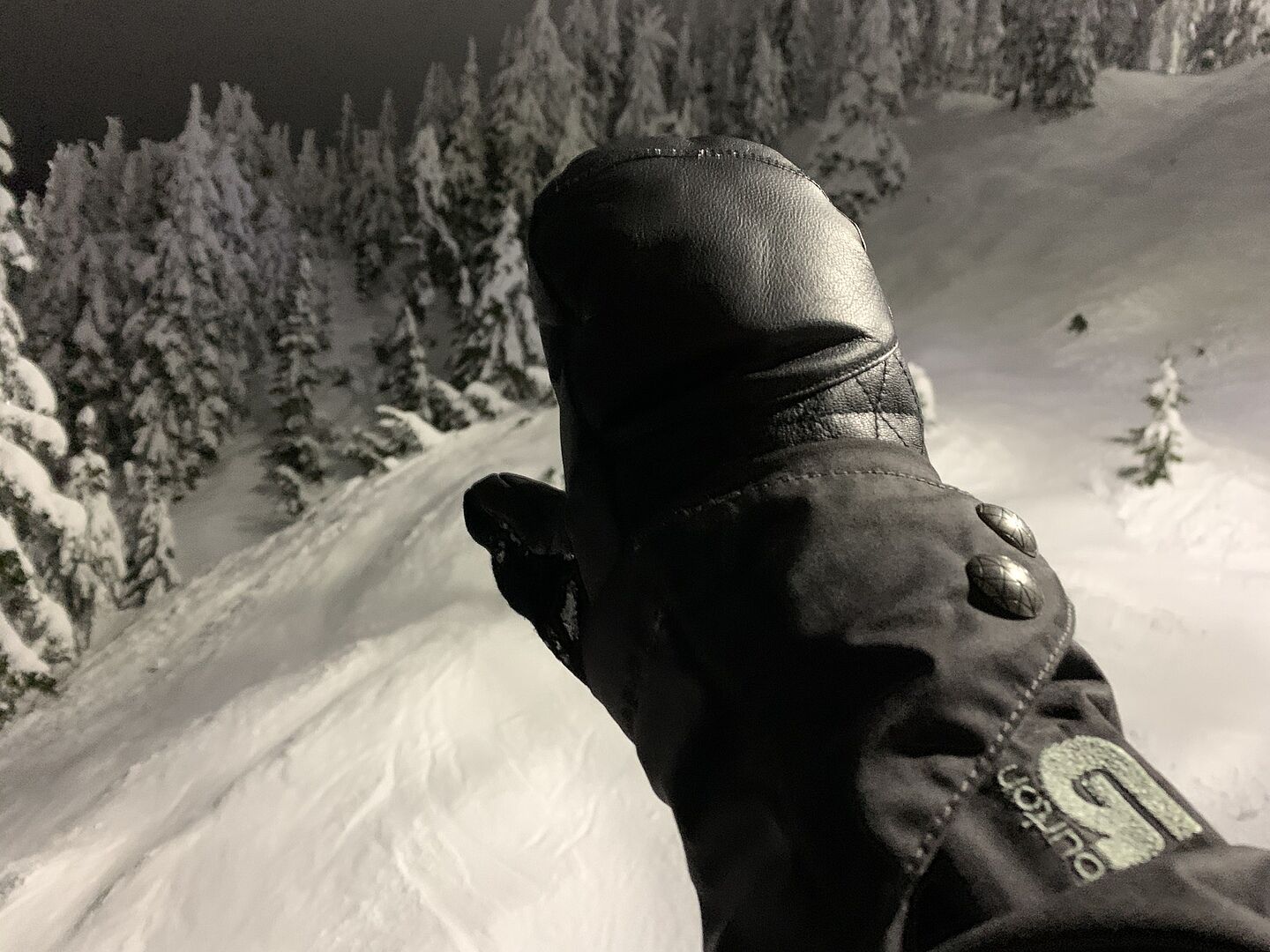 Burton Gondy GORE-TEX lær votter True Black vanntett