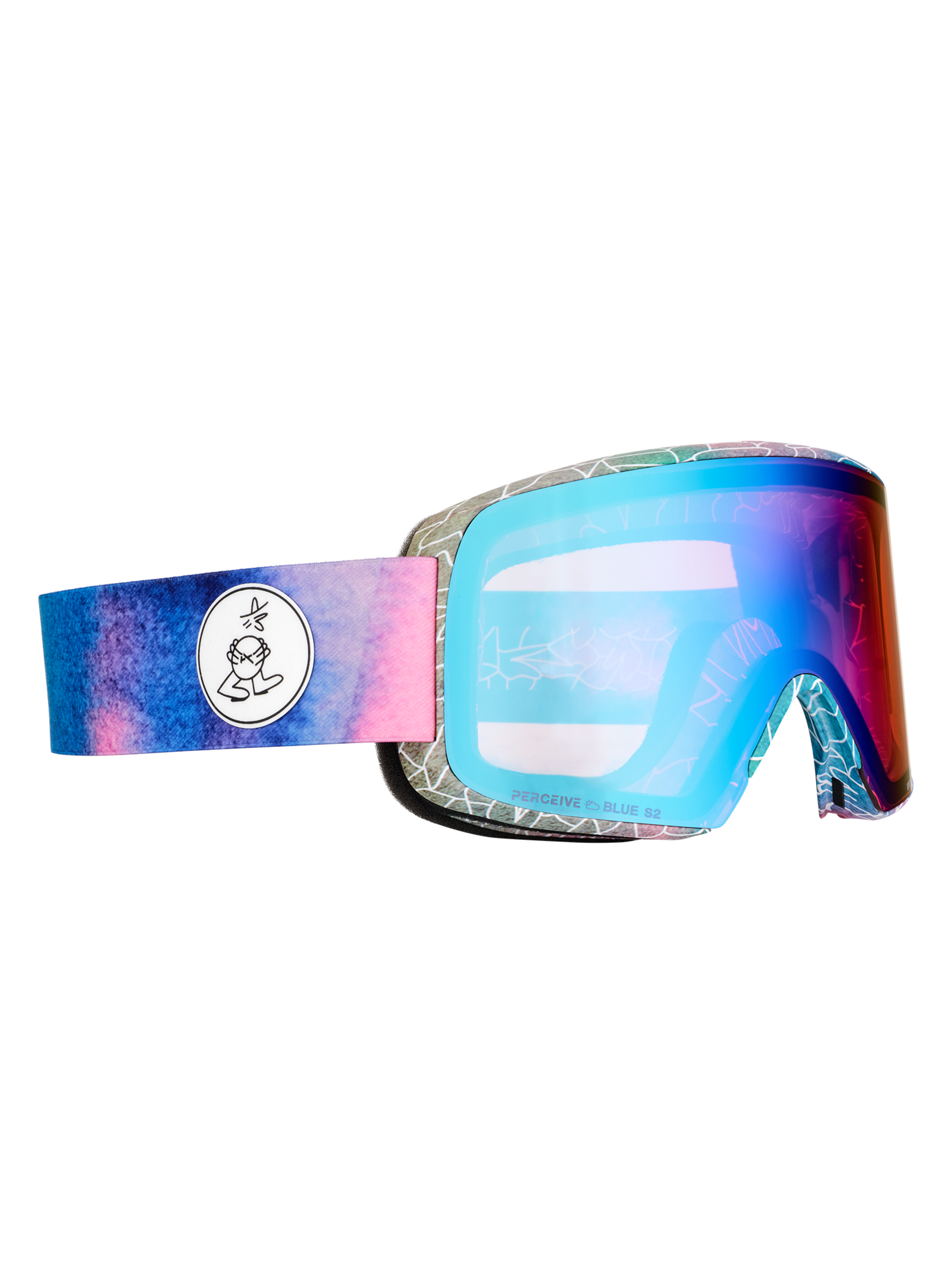 Anon M6S skibriller Perceive Blue bonuslinse watercolor