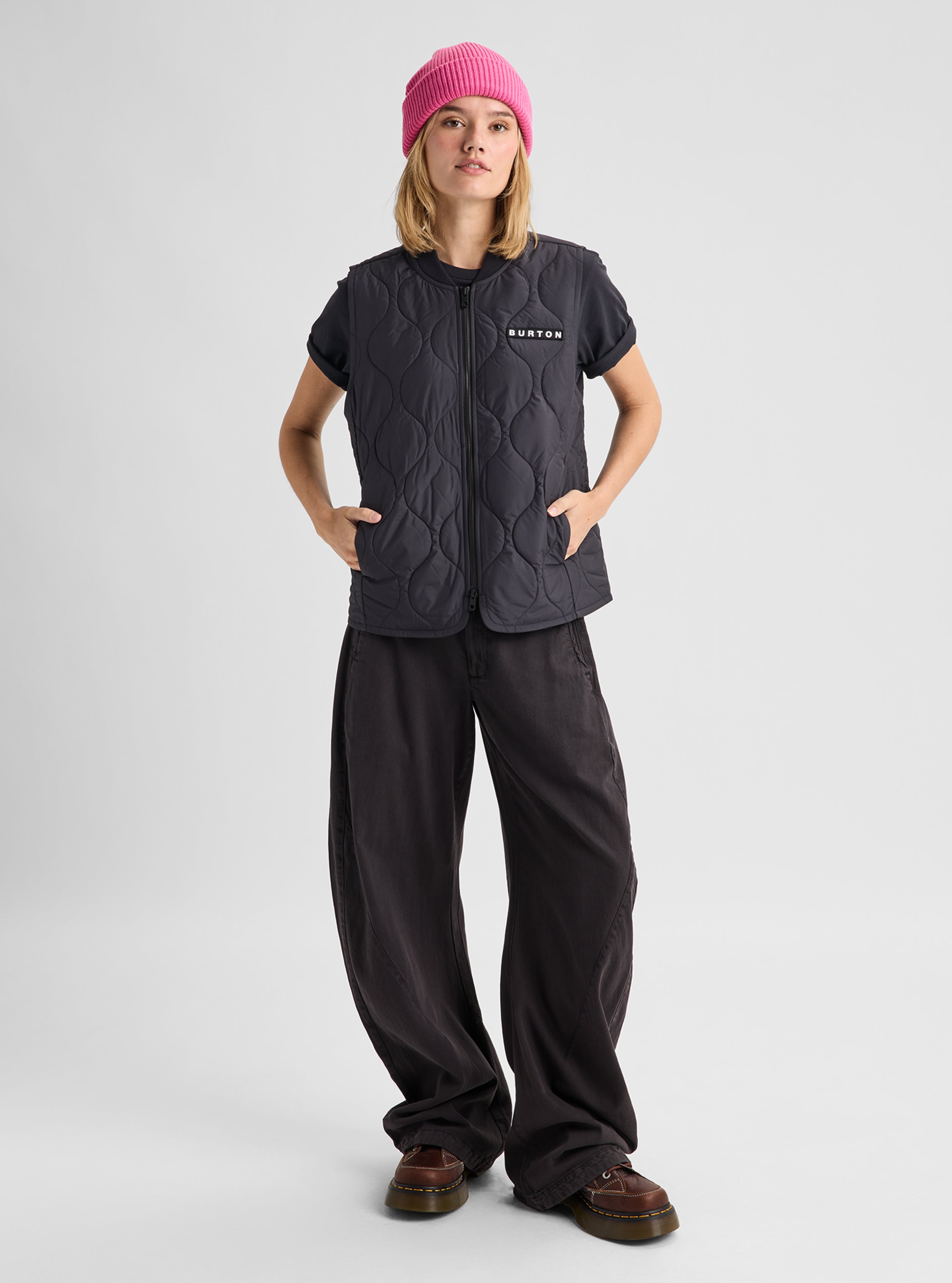 Burton Quilted Synthetic puffervest dame isolert