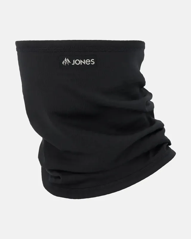Jones Grid Fleece halsvarmer Stealth Black myk