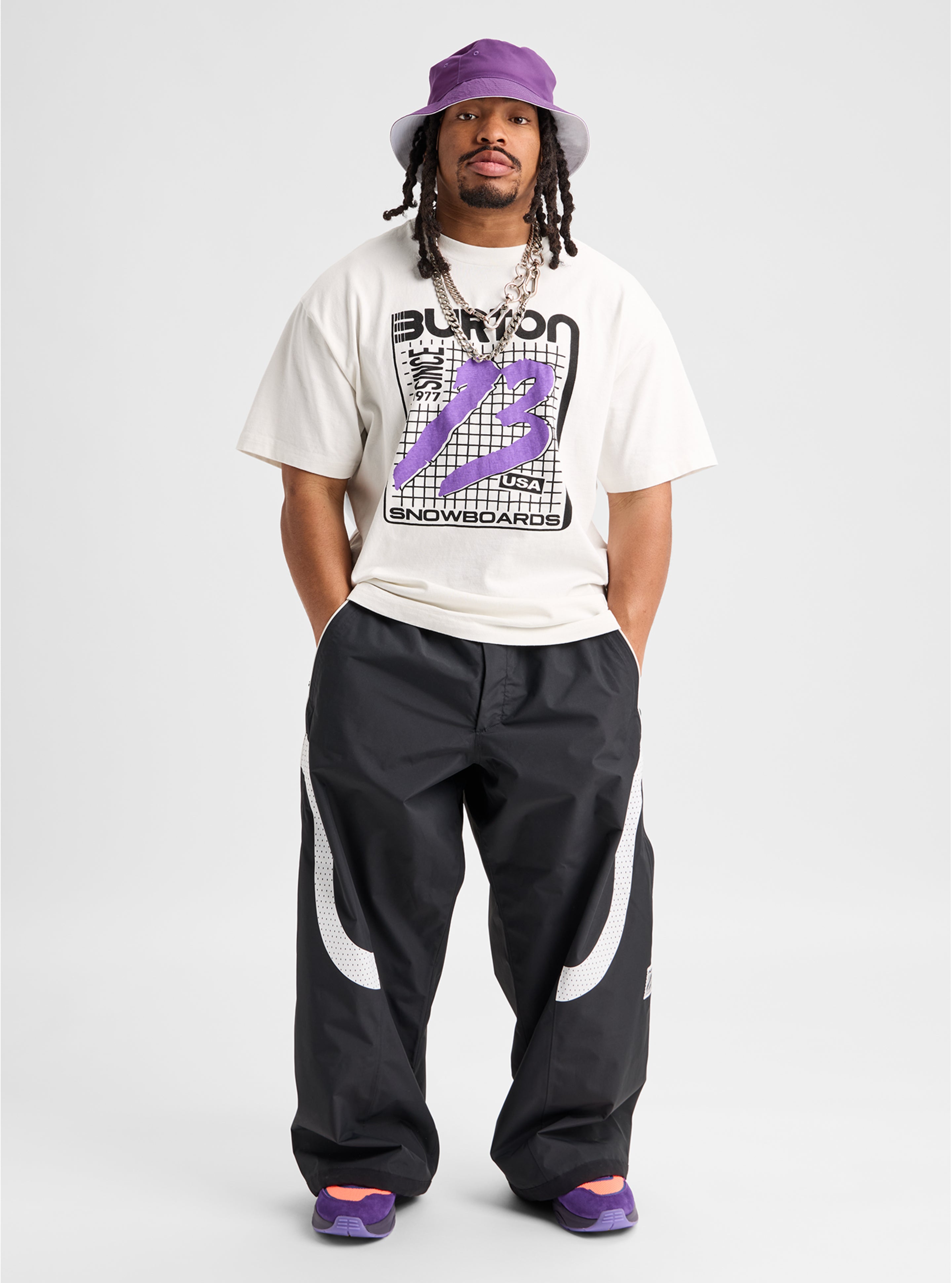 Burton Standard Tee t-skjorte herre true black økologisk