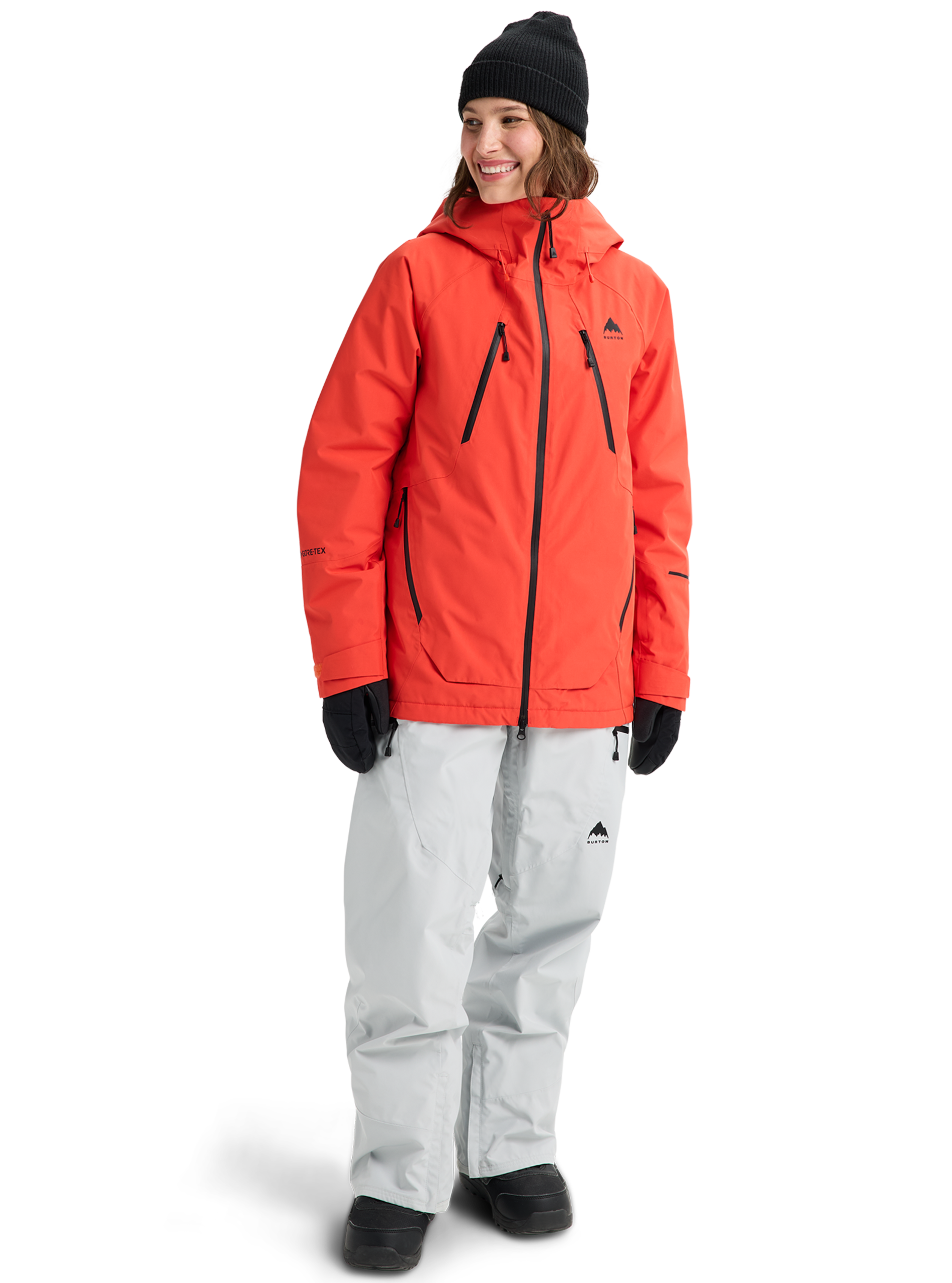 Burton Reserve GORE-TEX 2L snowboardjakke Gray Cloud isolert