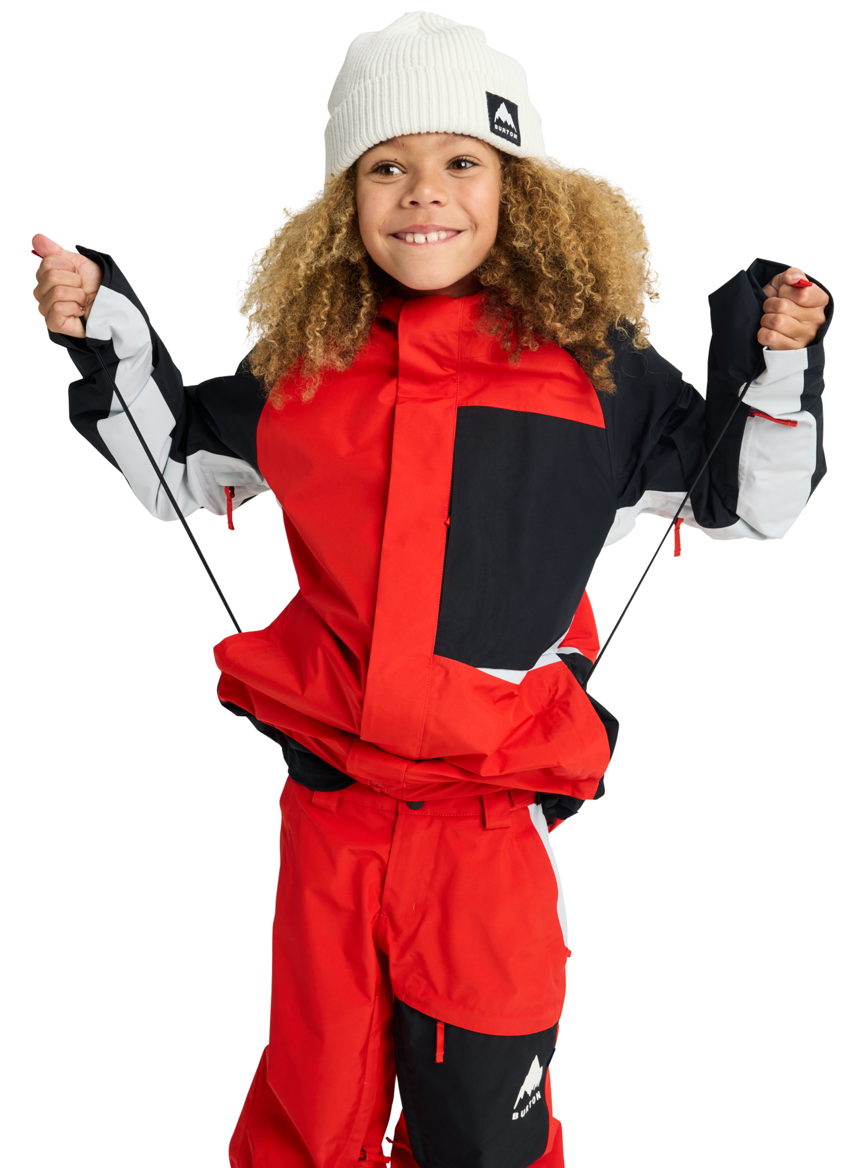Burton Powline Gore-Tex 2L barnejakke flame scarlet XS vanntett